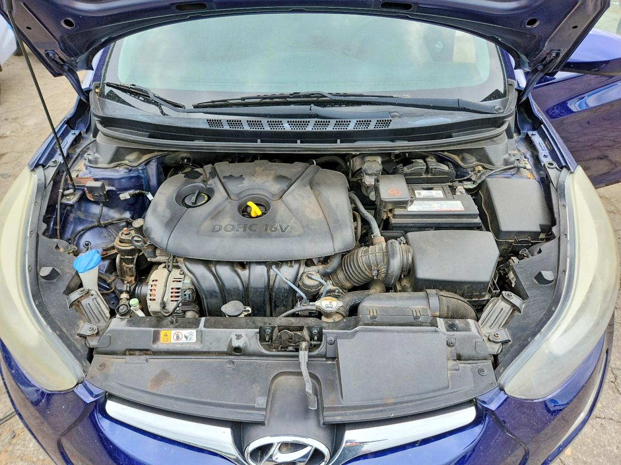 2014 Hyundai Elantra Se Blue vin: 5NPDH4AE2EH488695