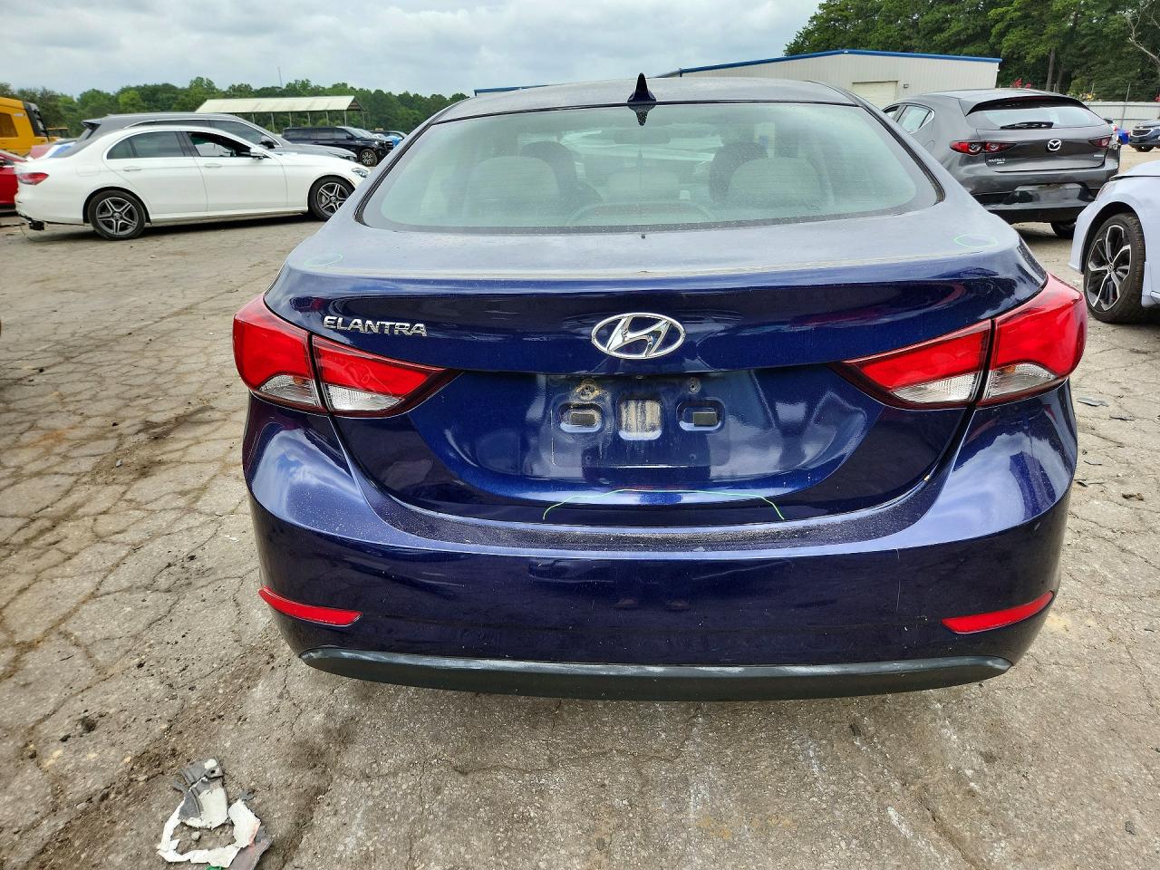 2014 Hyundai Elantra Se Blue vin: 5NPDH4AE2EH488695