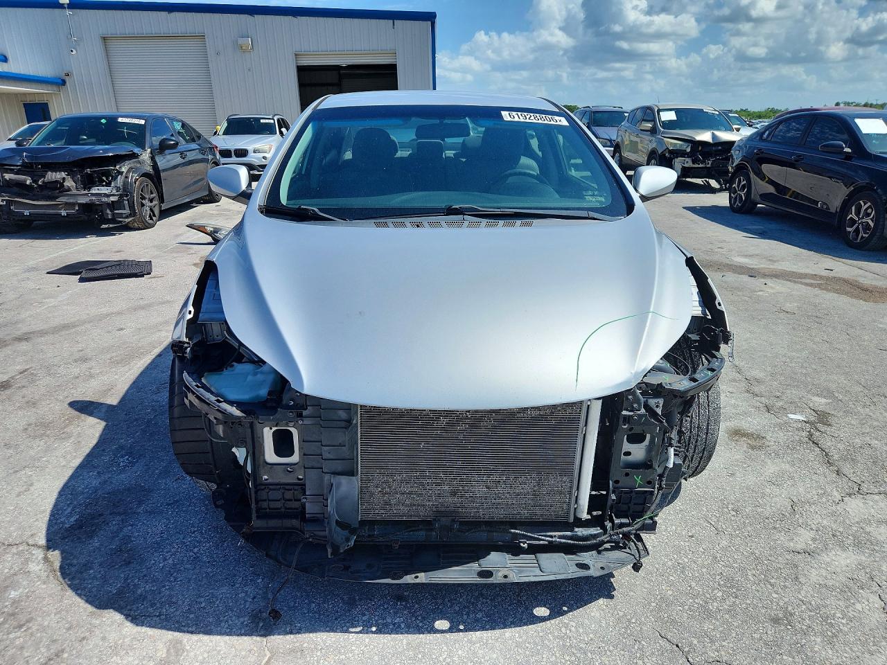 2014 Hyundai Elantra Se Silver vin: 5NPDH4AE2EH490558