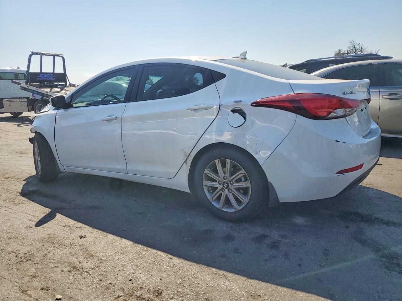2014 Hyundai Elantra Se White vin: 5NPDH4AE2EH501784