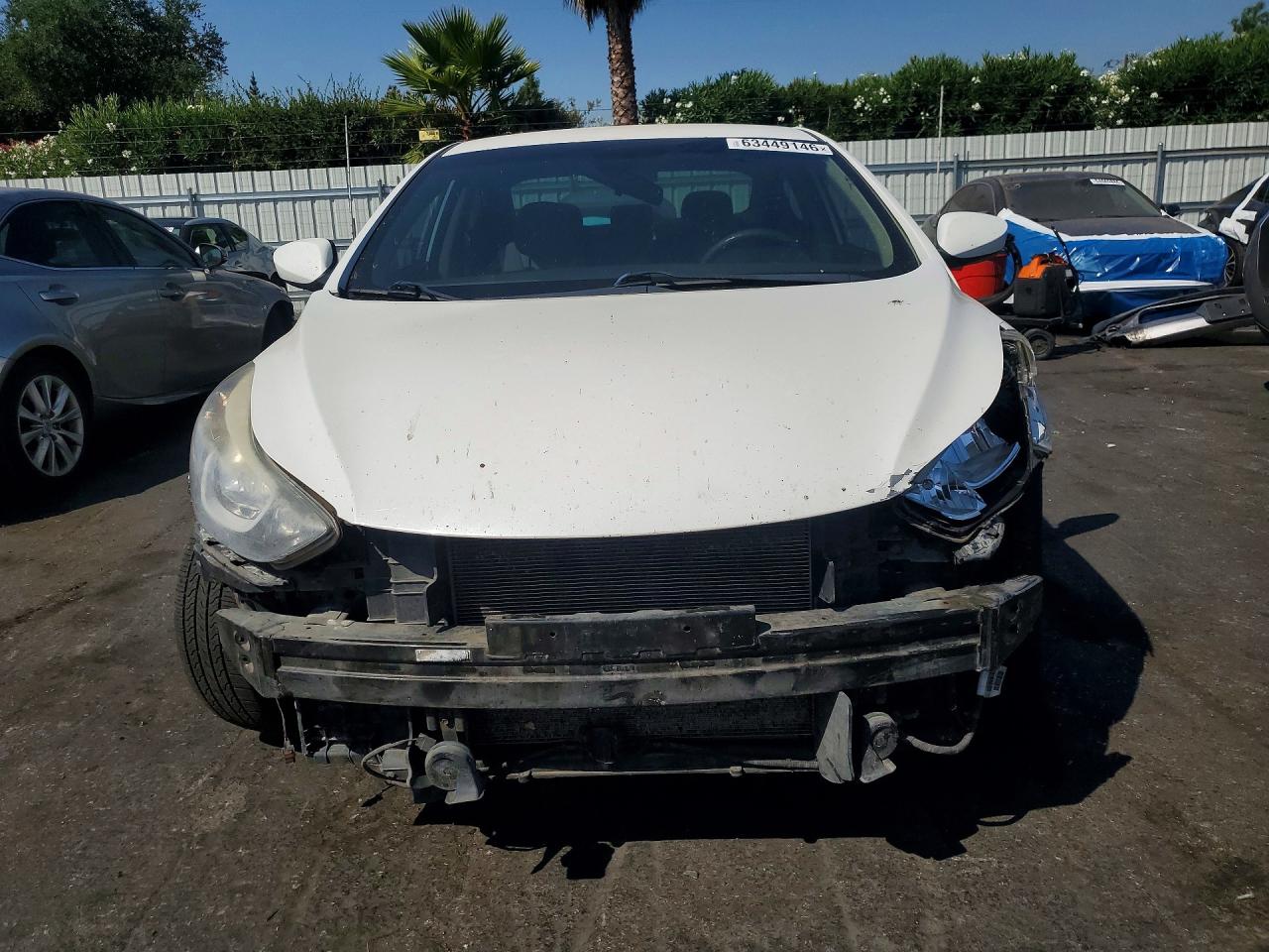2014 Hyundai Elantra Se White vin: 5NPDH4AE2EH501784