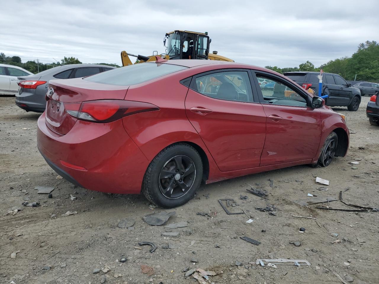 2014 Hyundai Elantra Se Red vin: 5NPDH4AE2EH505205