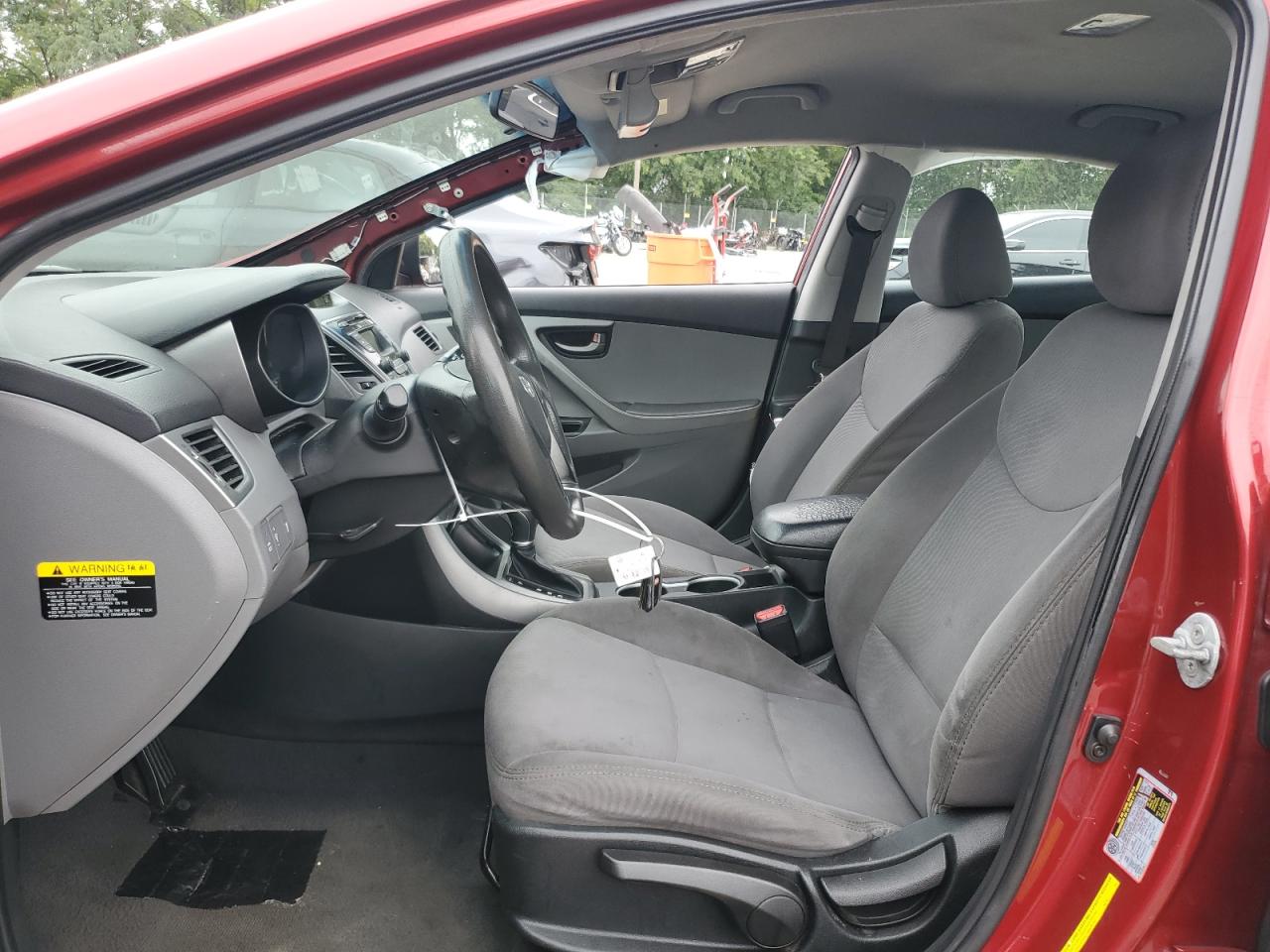 2014 Hyundai Elantra Se Red vin: 5NPDH4AE2EH505205