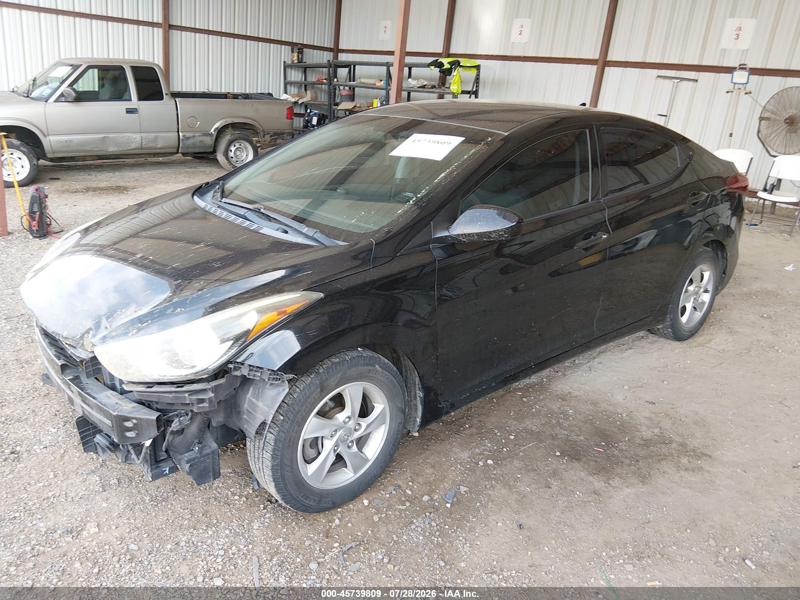 2014 Hyundai Elantra Se Black vin: 5NPDH4AE2EH505575