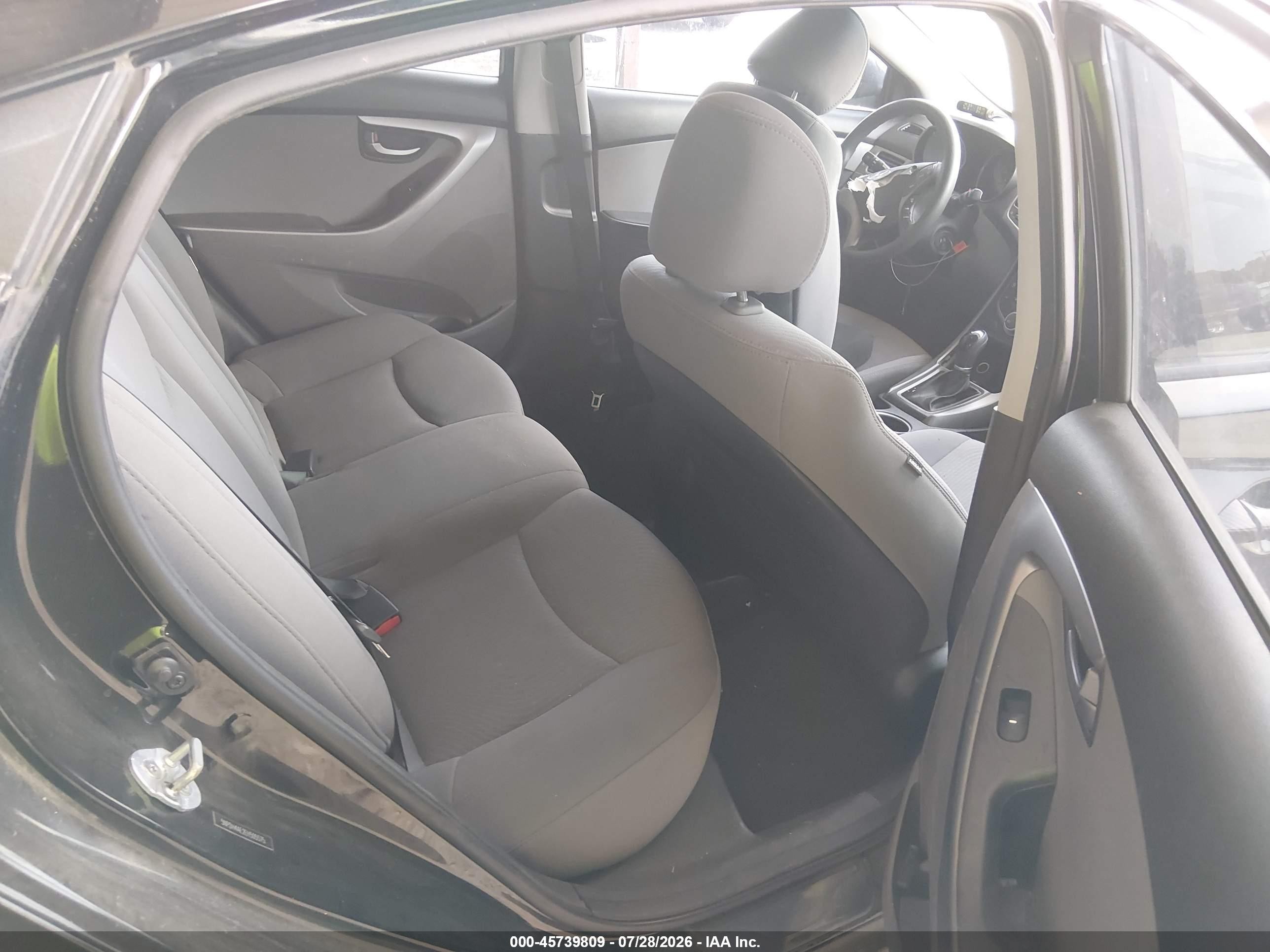 2014 Hyundai Elantra Se Black vin: 5NPDH4AE2EH505575