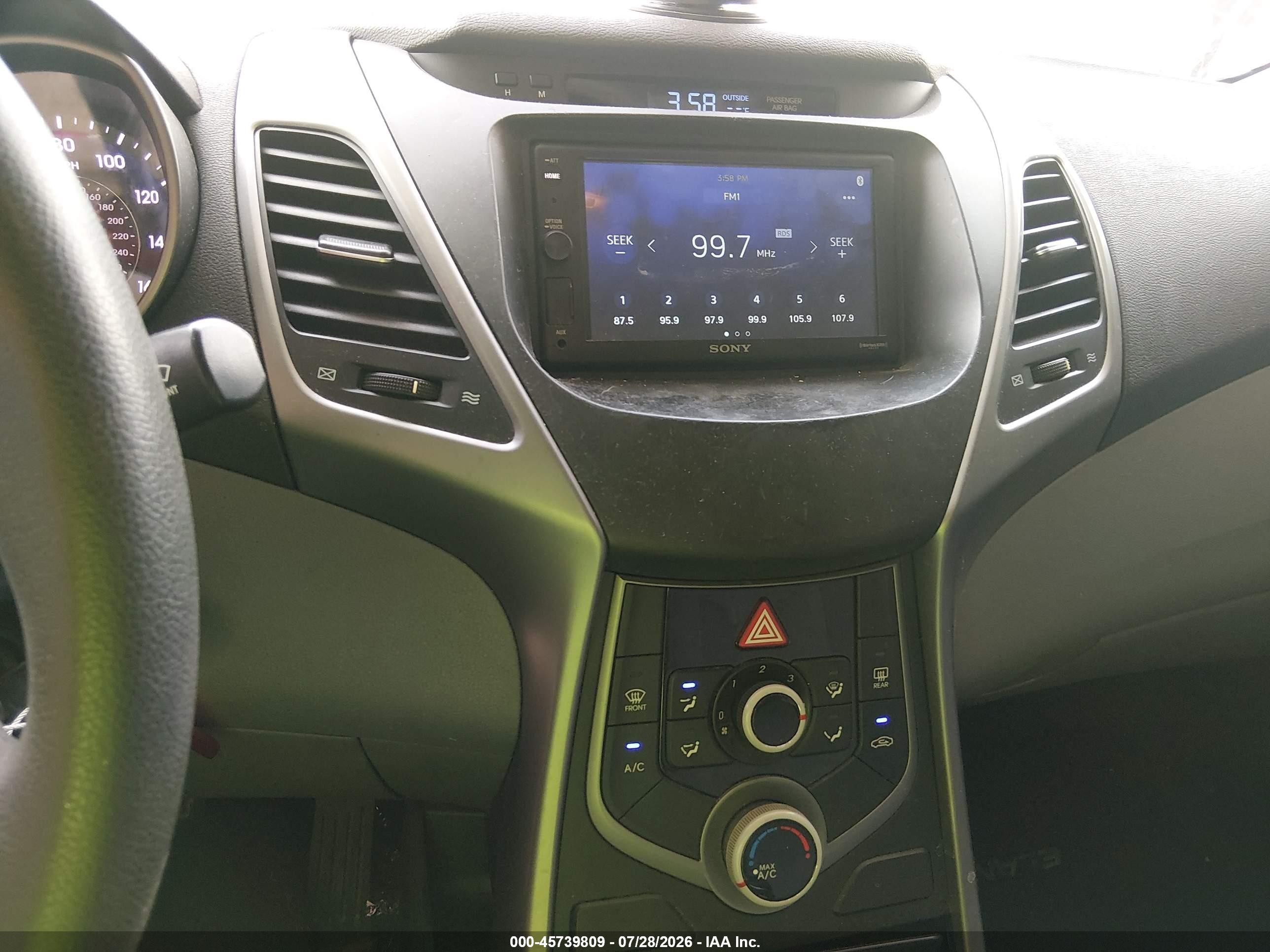 2014 Hyundai Elantra Se Black vin: 5NPDH4AE2EH505575