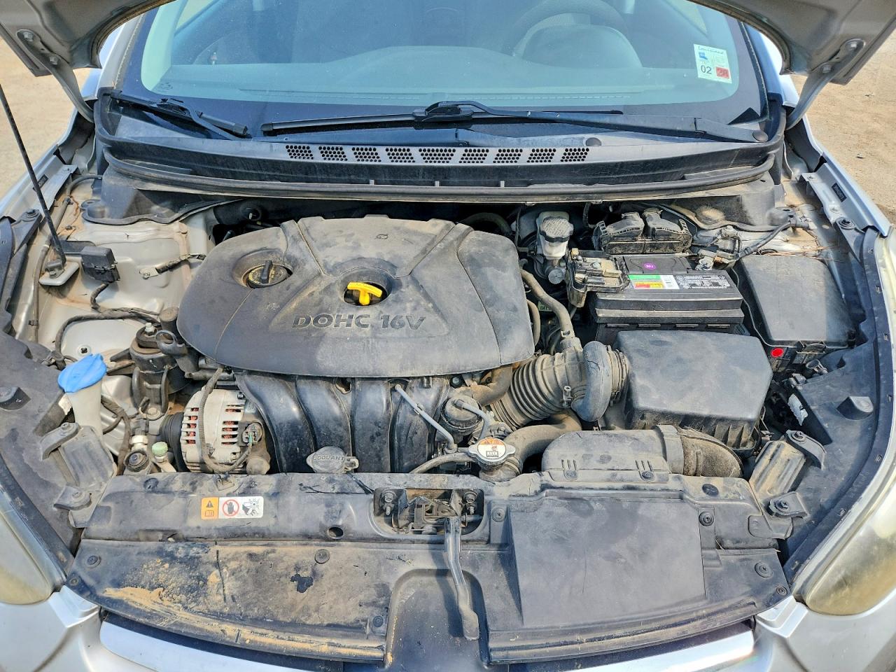 2014 Hyundai Elantra Se Silver vin: 5NPDH4AE2EH507178