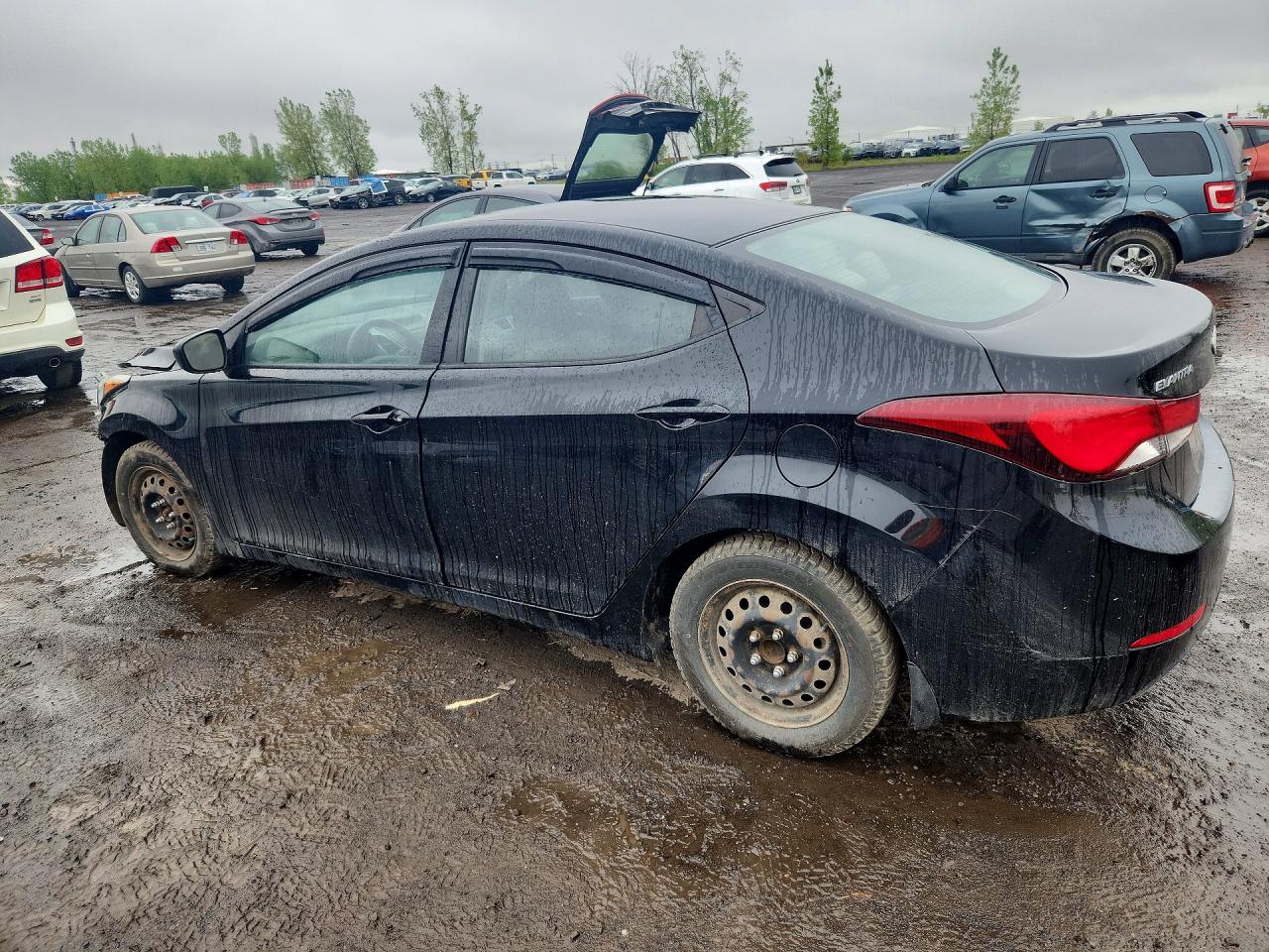 2014 Hyundai Elantra Se Black vin: 5NPDH4AE2EH508086