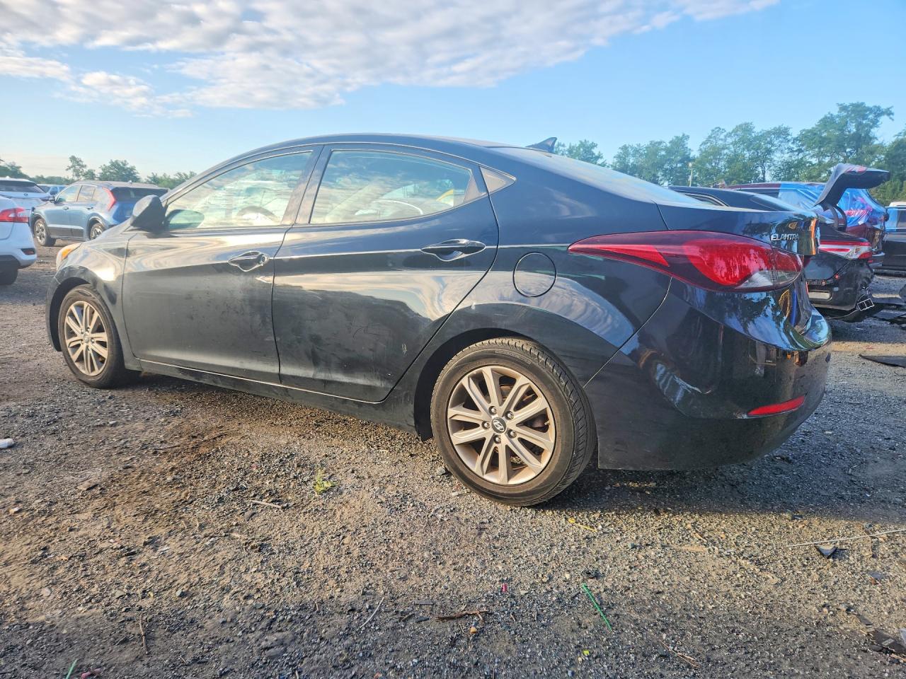 2014 Hyundai Elantra Se Black vin: 5NPDH4AE2EH510937
