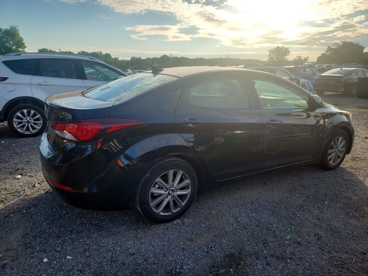 2014 Hyundai Elantra Se Black vin: 5NPDH4AE2EH510937