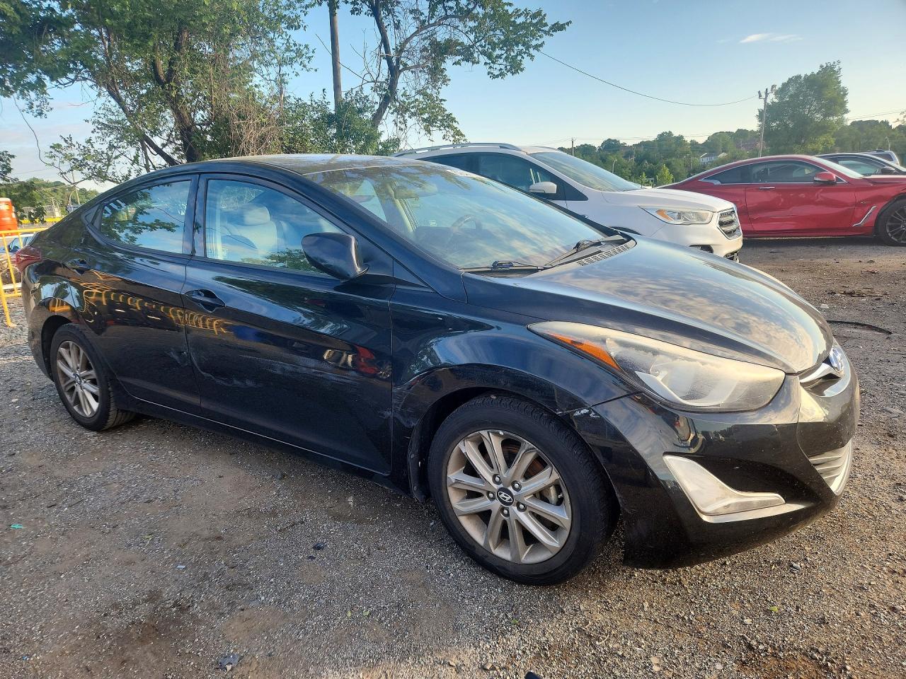 2014 Hyundai Elantra Se Black vin: 5NPDH4AE2EH510937
