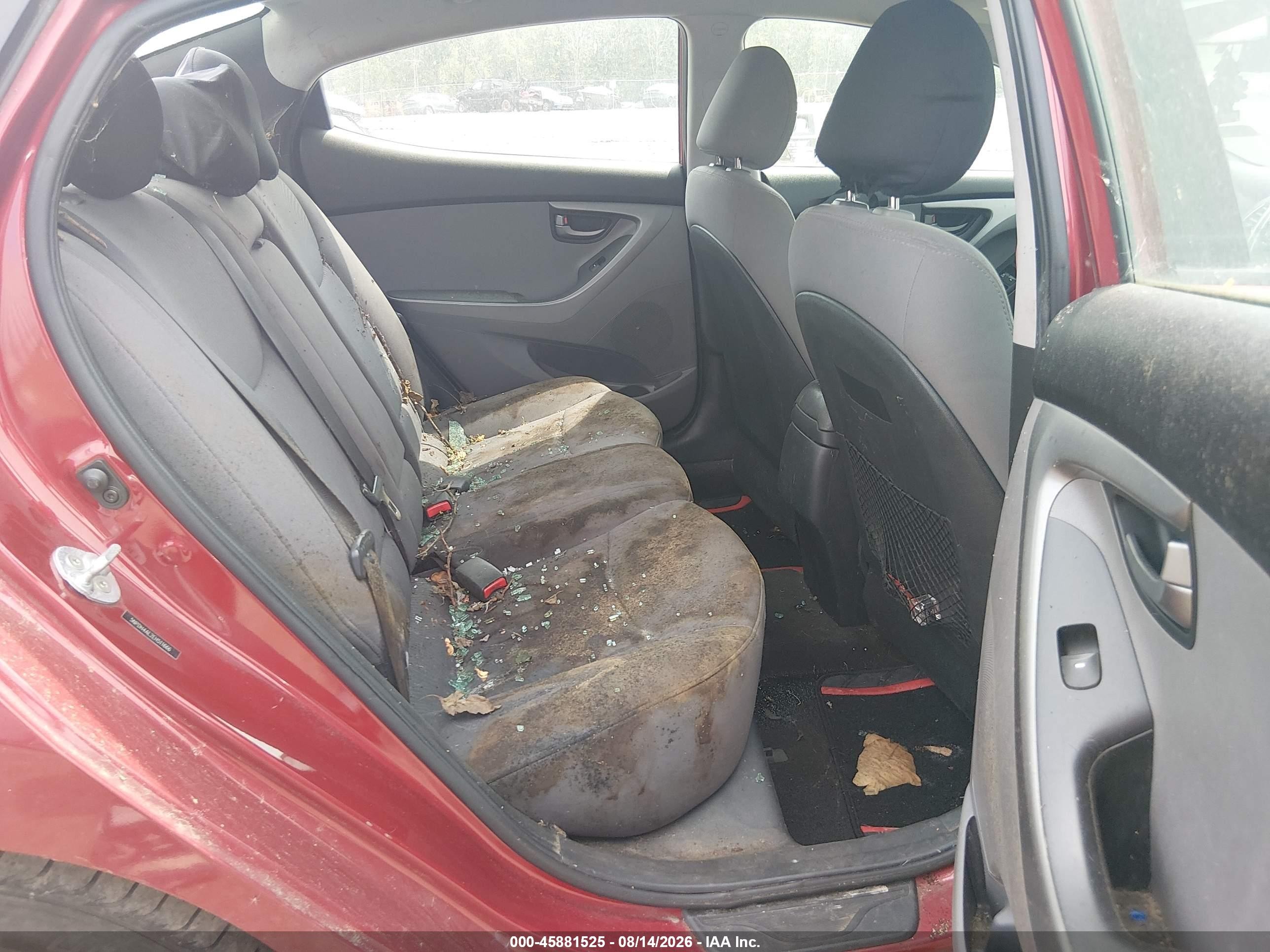 2014 Hyundai Elantra Se Red vin: 5NPDH4AE2EH511666