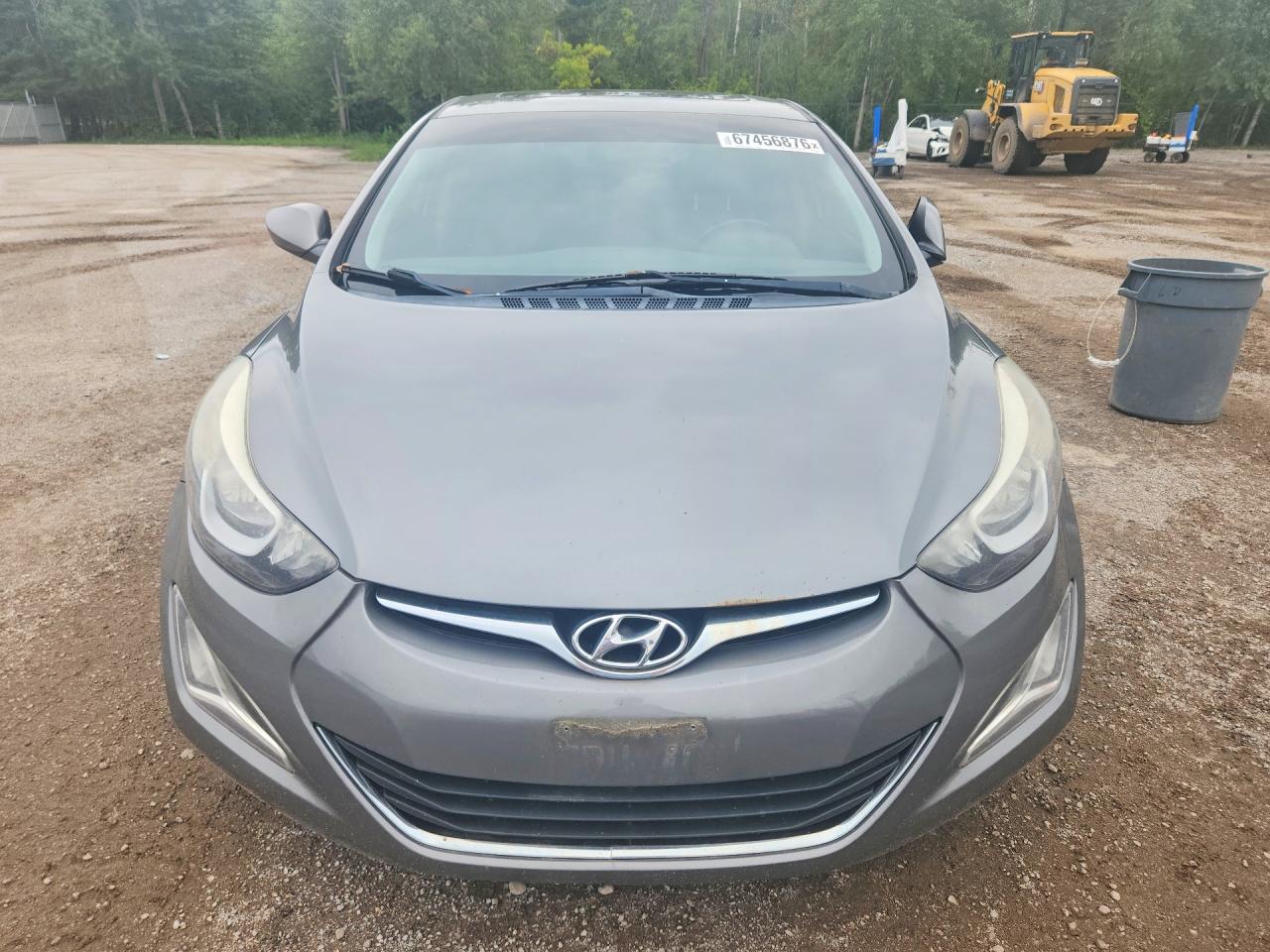 2014 Hyundai Elantra Se Gray vin: 5NPDH4AE2EH518228