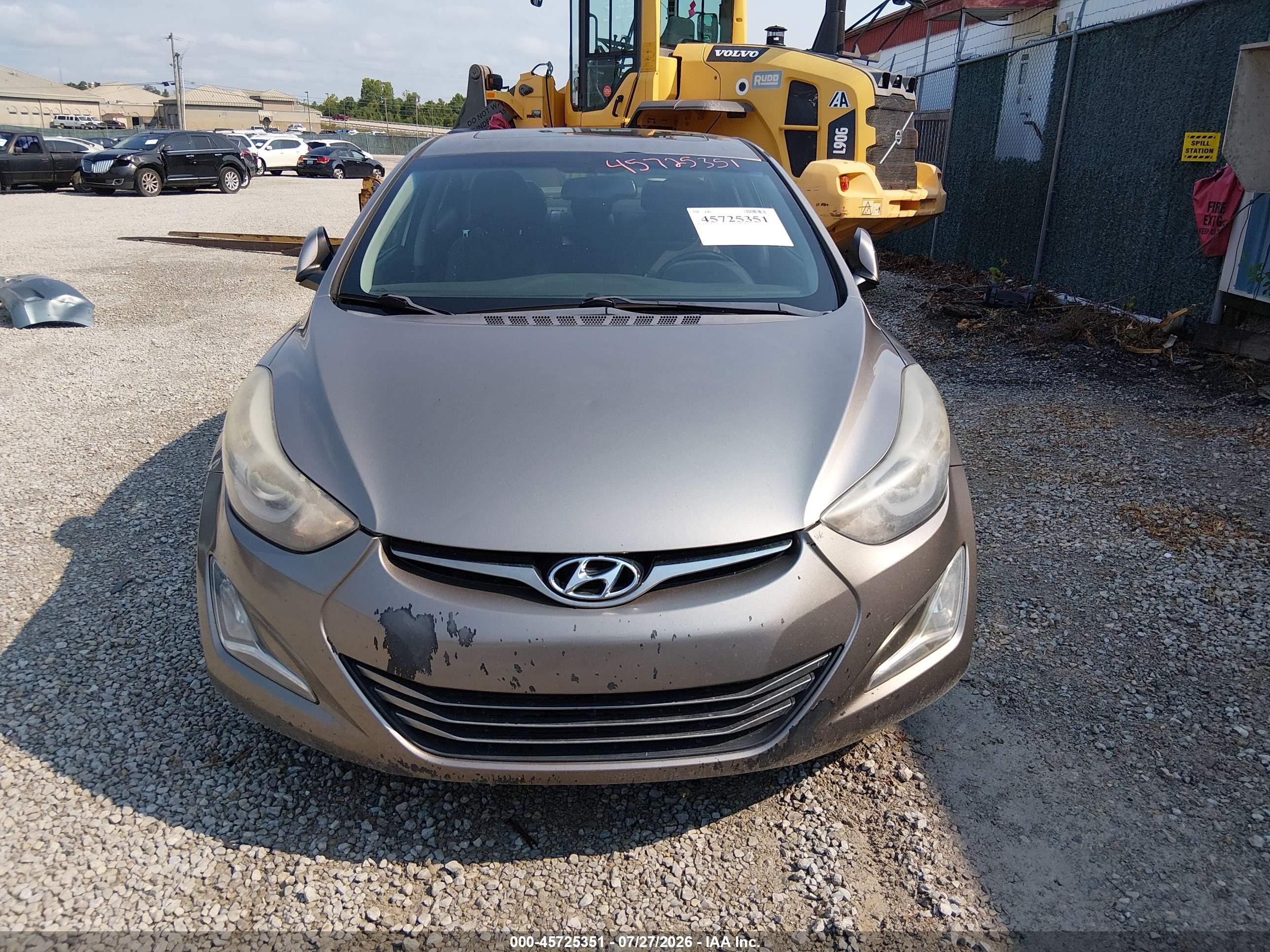 2014 Hyundai Elantra Limited Gold vin: 5NPDH4AE2EH519427