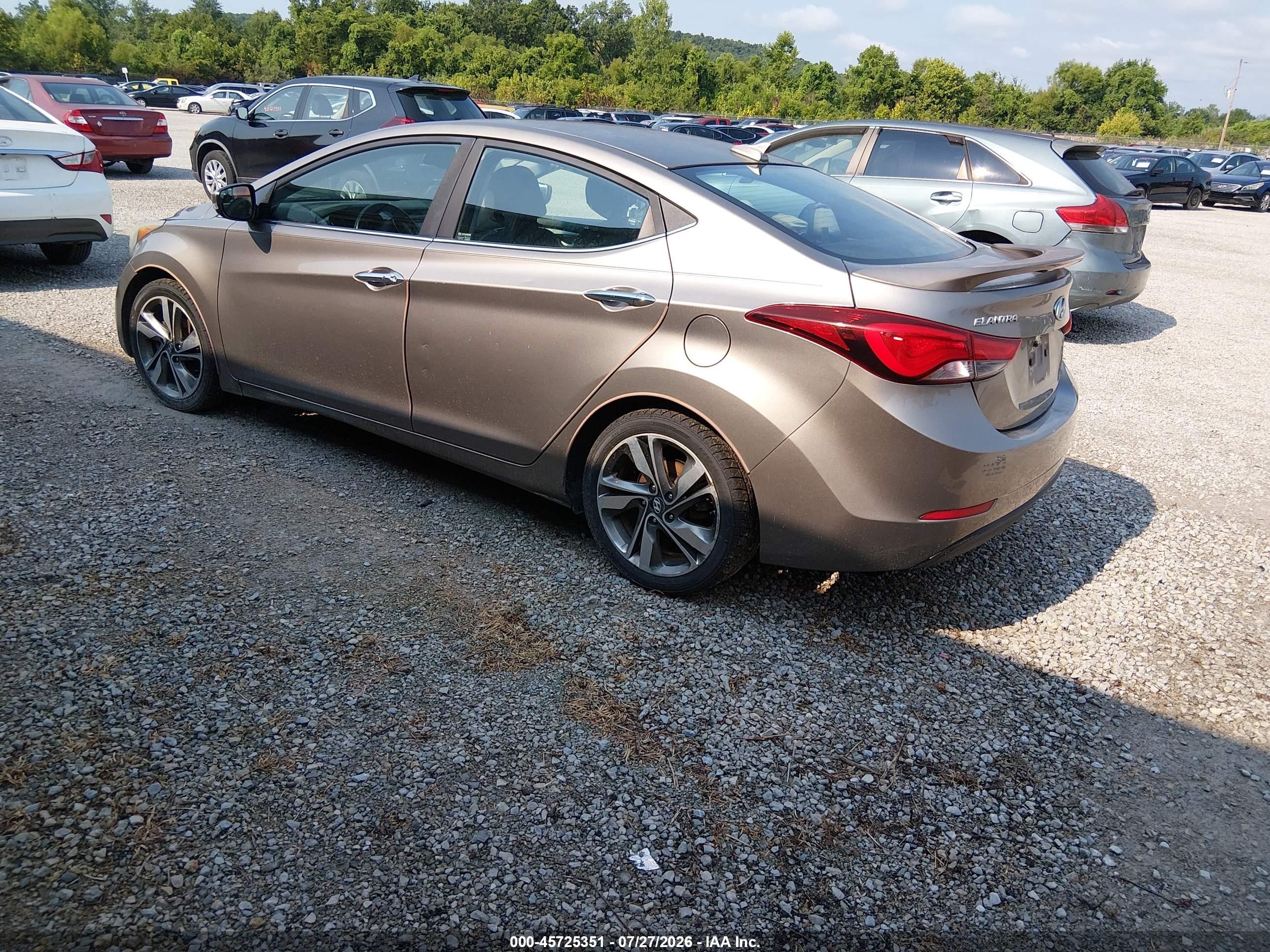 2014 Hyundai Elantra Limited Gold vin: 5NPDH4AE2EH519427