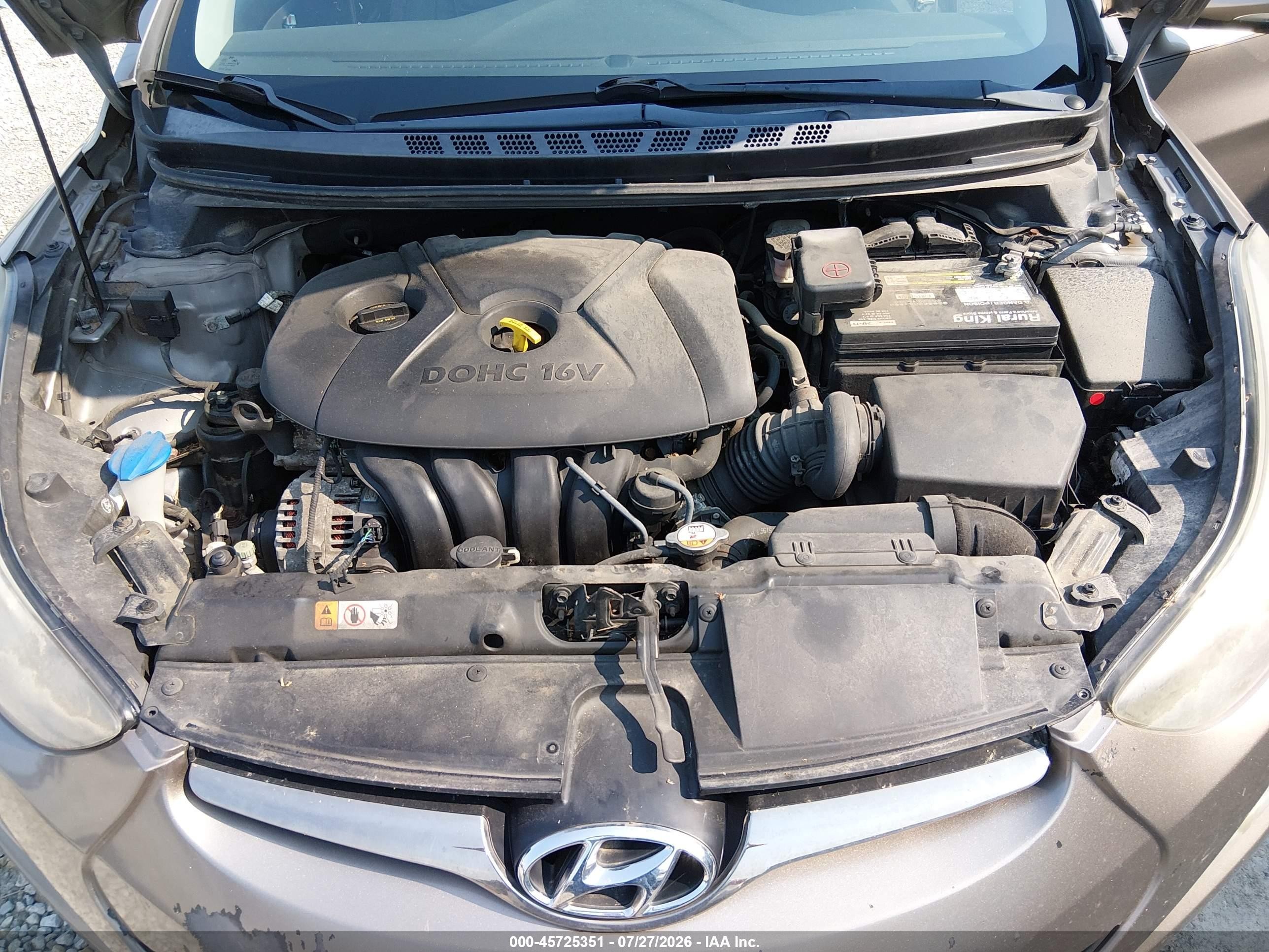 2014 Hyundai Elantra Limited Gold vin: 5NPDH4AE2EH519427