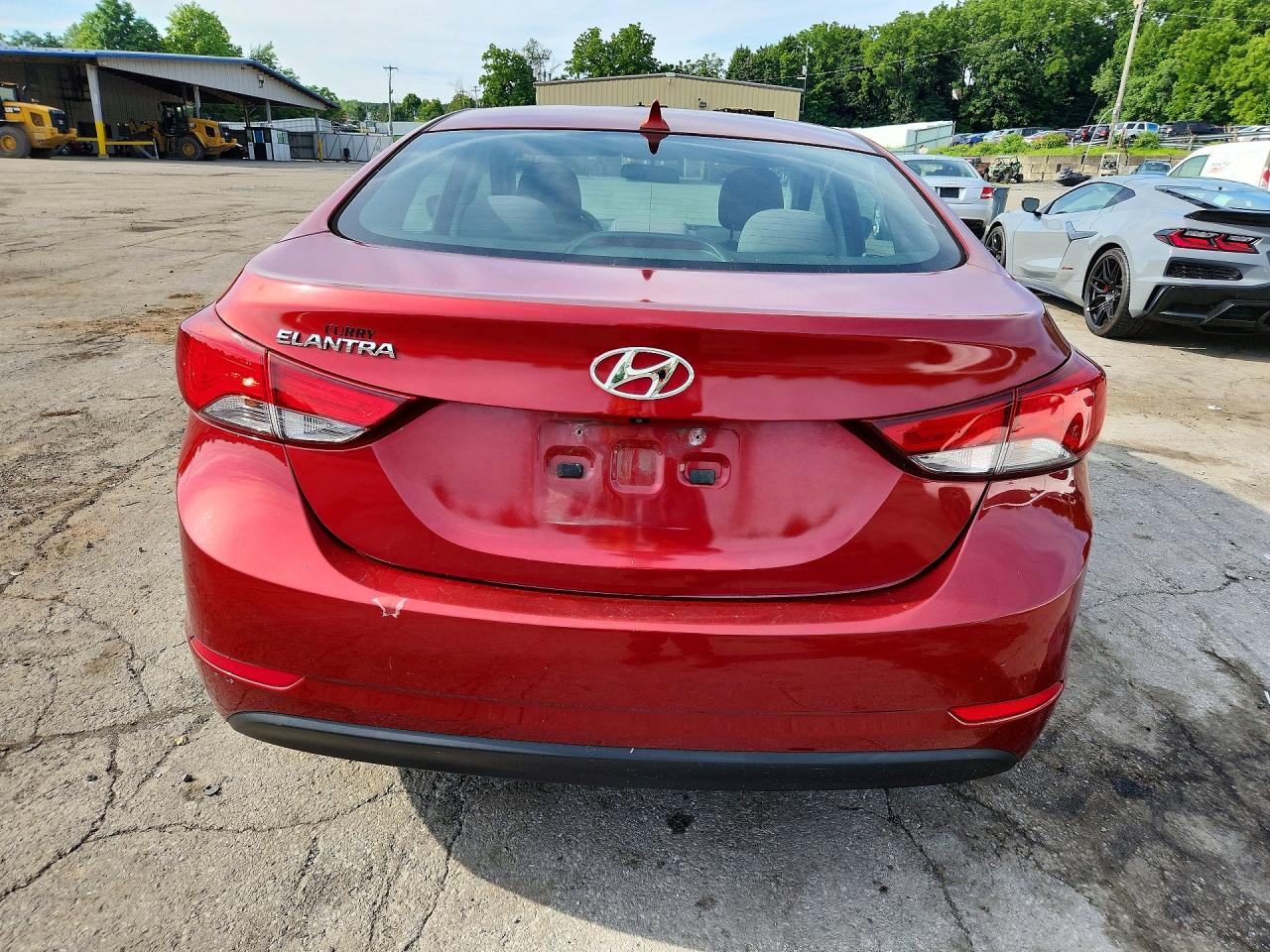 2014 Hyundai Elantra Se Red vin: 5NPDH4AE2EH519959