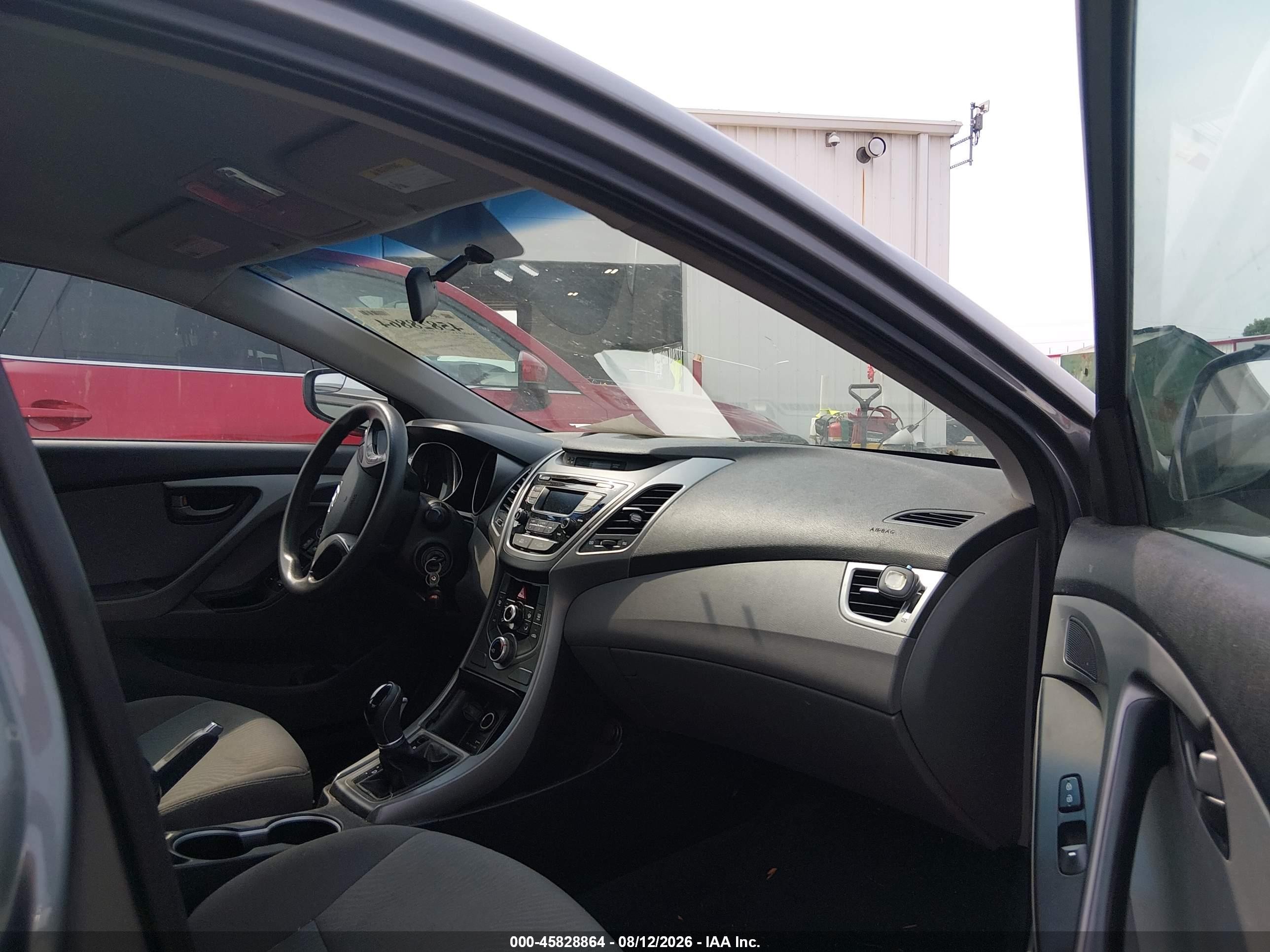 2014 Hyundai Elantra Se Gray vin: 5NPDH4AE2EH521842