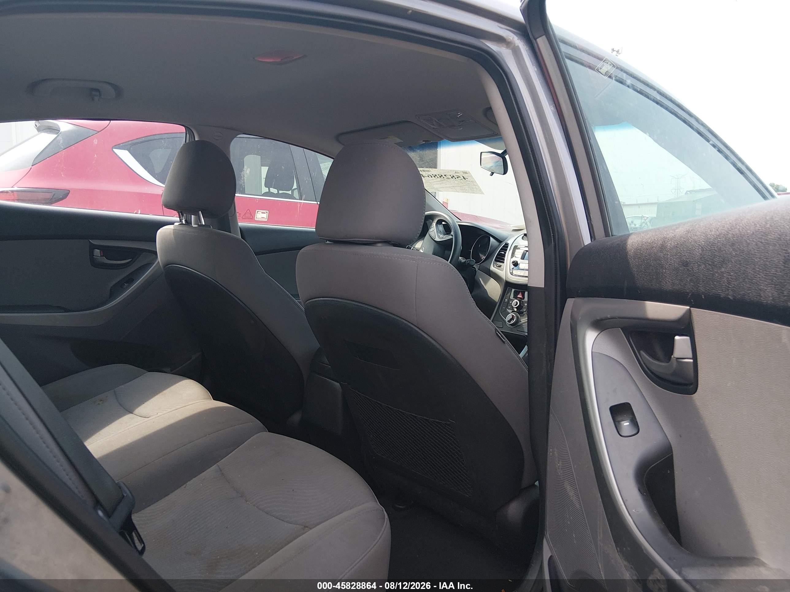 2014 Hyundai Elantra Se Gray vin: 5NPDH4AE2EH521842