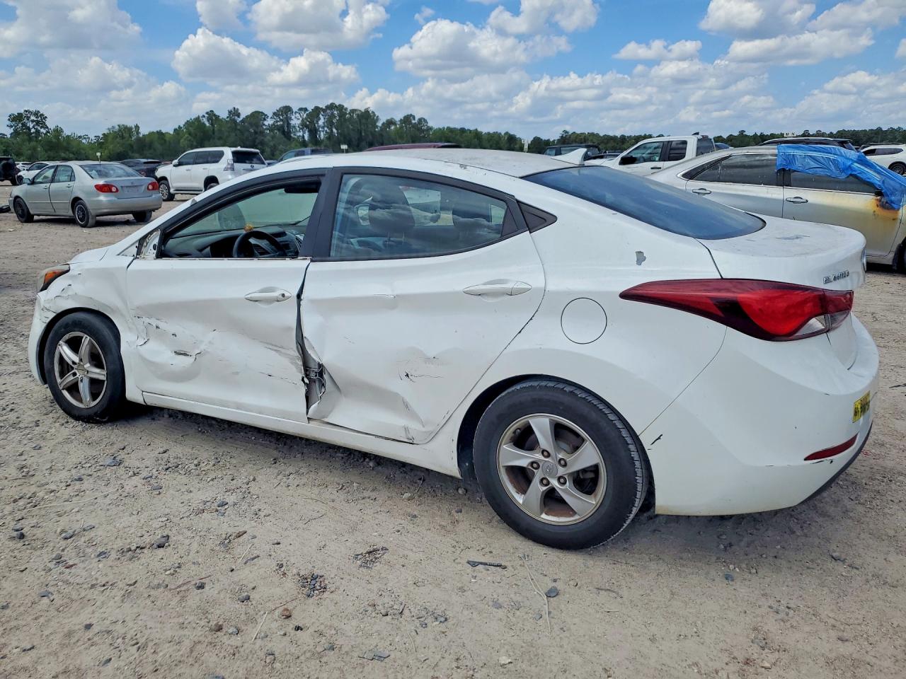 2014 Hyundai Elantra Se White vin: 5NPDH4AE2EH521906