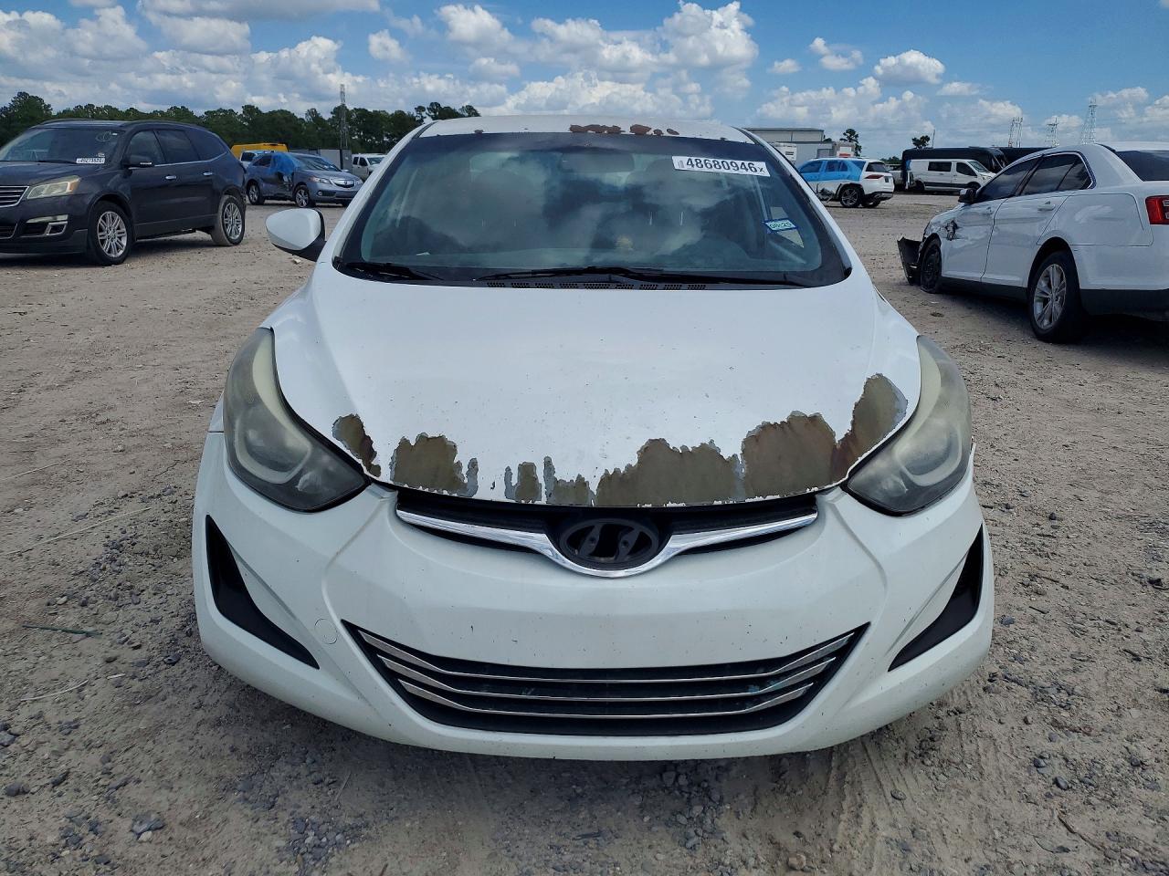 2014 Hyundai Elantra Se White vin: 5NPDH4AE2EH521906
