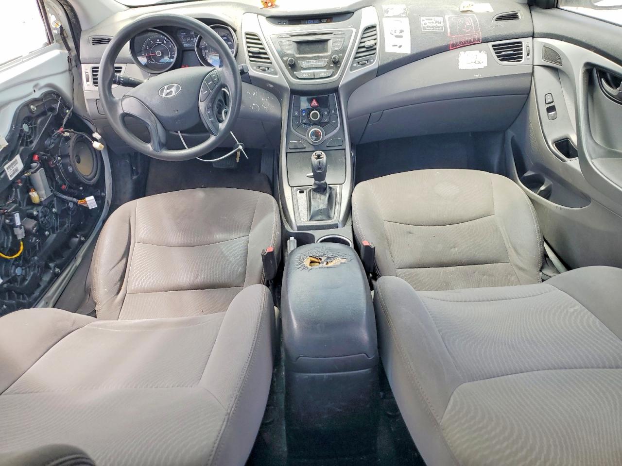 2014 Hyundai Elantra Se White vin: 5NPDH4AE2EH521906