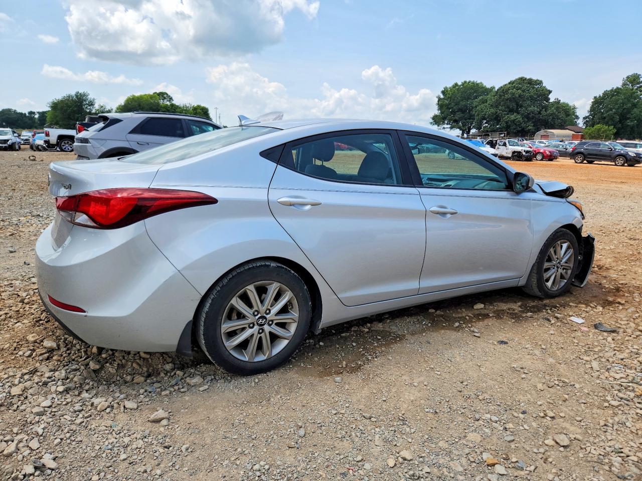2014 Hyundai Elantra Se Silver vin: 5NPDH4AE2EH523493