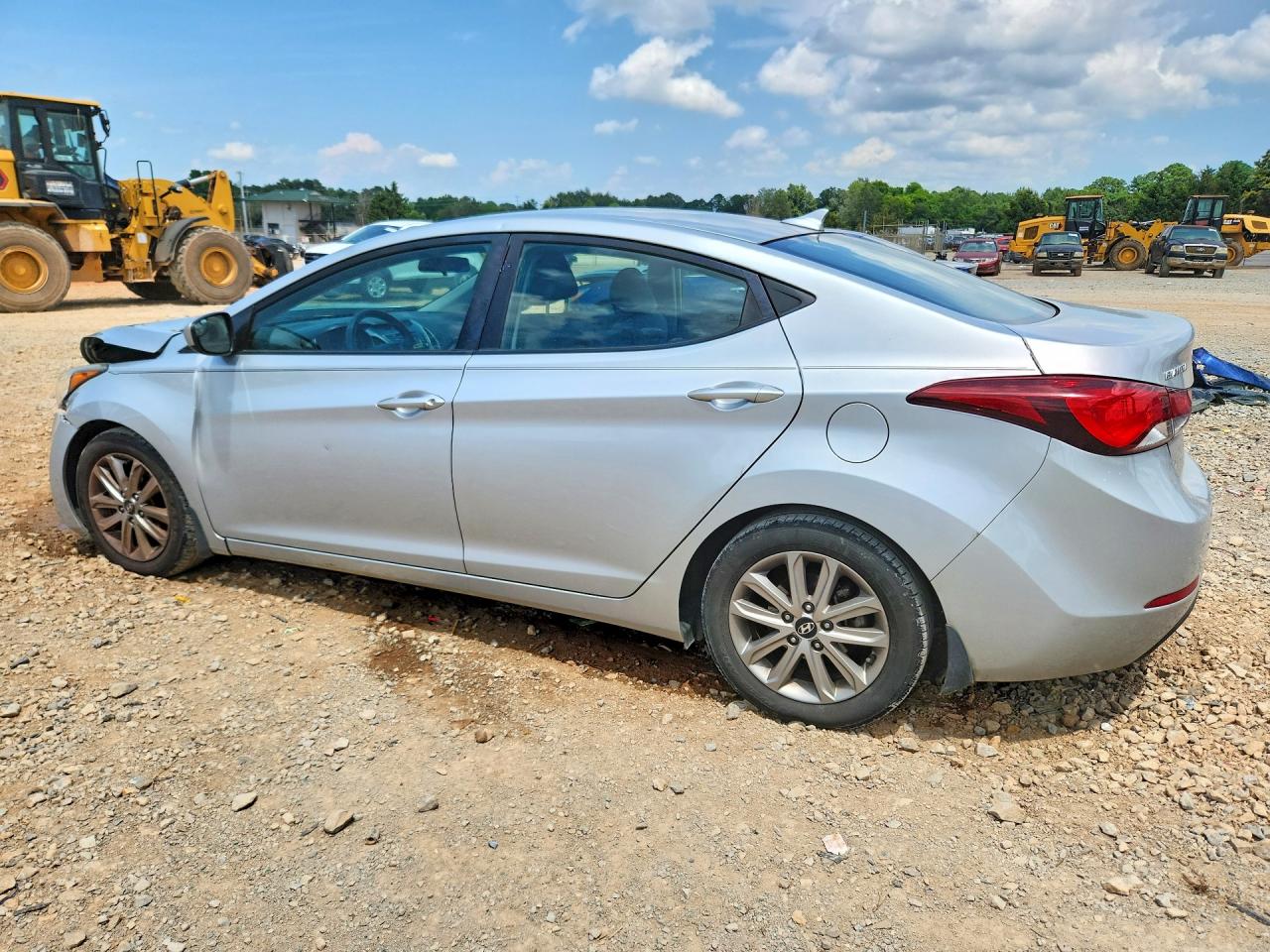 2014 Hyundai Elantra Se Silver vin: 5NPDH4AE2EH523493