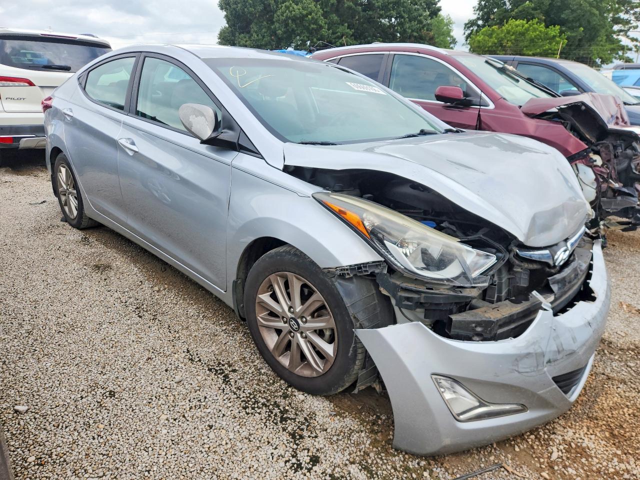 2014 Hyundai Elantra Se Silver vin: 5NPDH4AE2EH523493