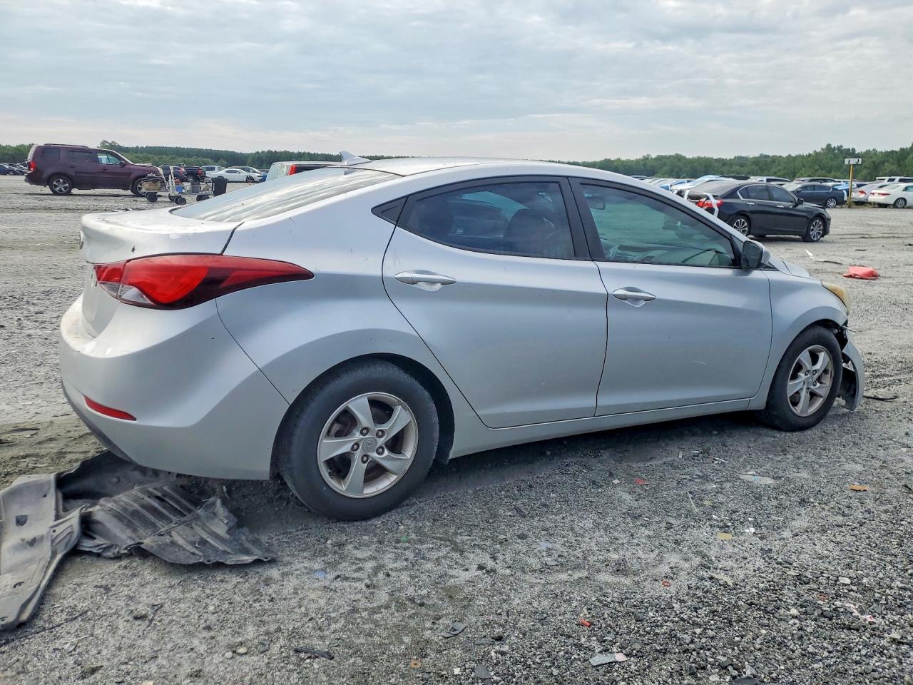 2014 Hyundai Elantra Se Gray vin: 5NPDH4AE2EH523896