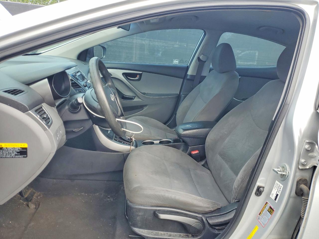 2014 Hyundai Elantra Se Gray vin: 5NPDH4AE2EH523896