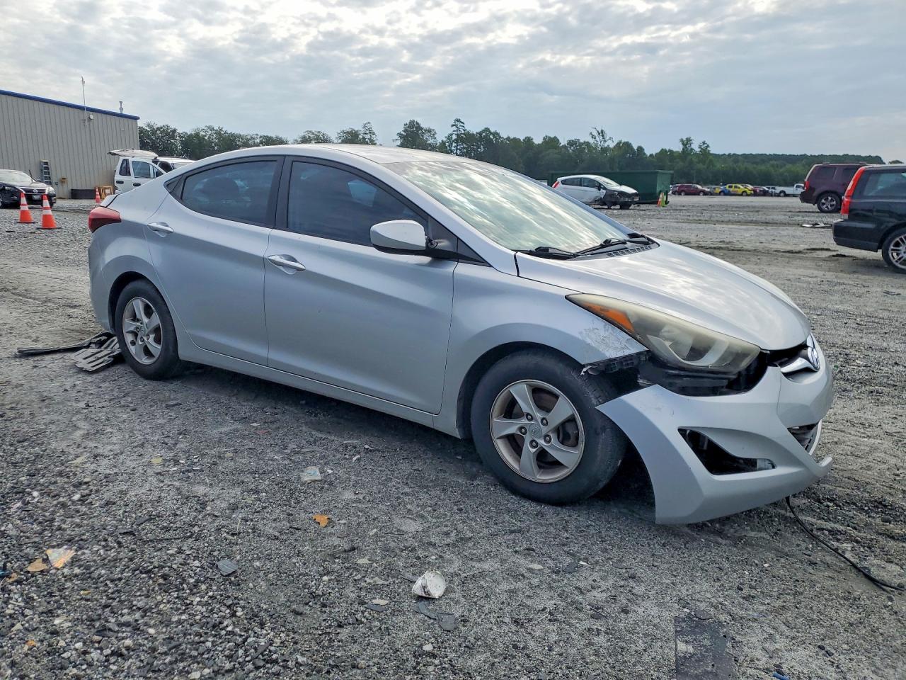2014 Hyundai Elantra Se Gray vin: 5NPDH4AE2EH523896