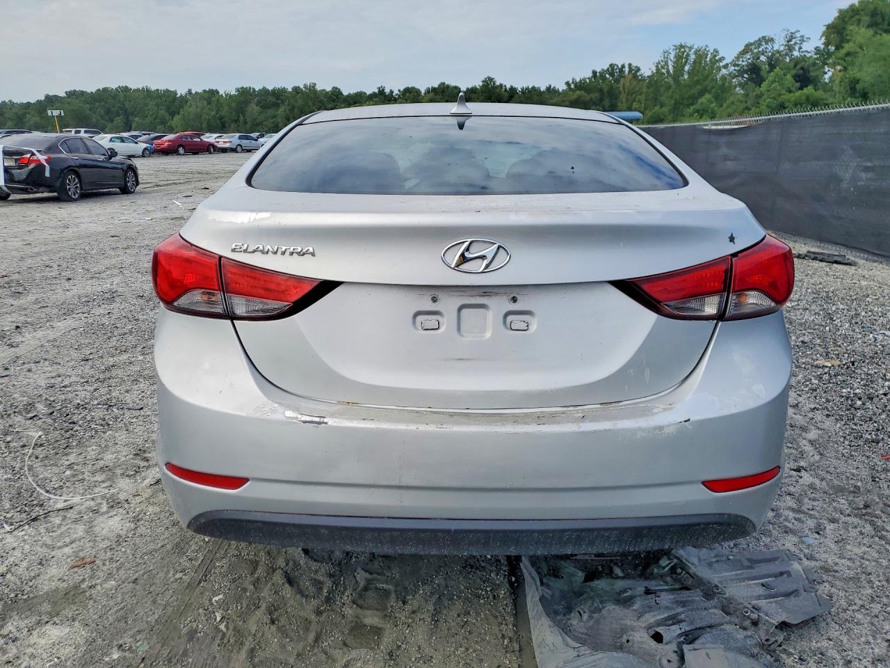 2014 Hyundai Elantra Se Gray vin: 5NPDH4AE2EH523896
