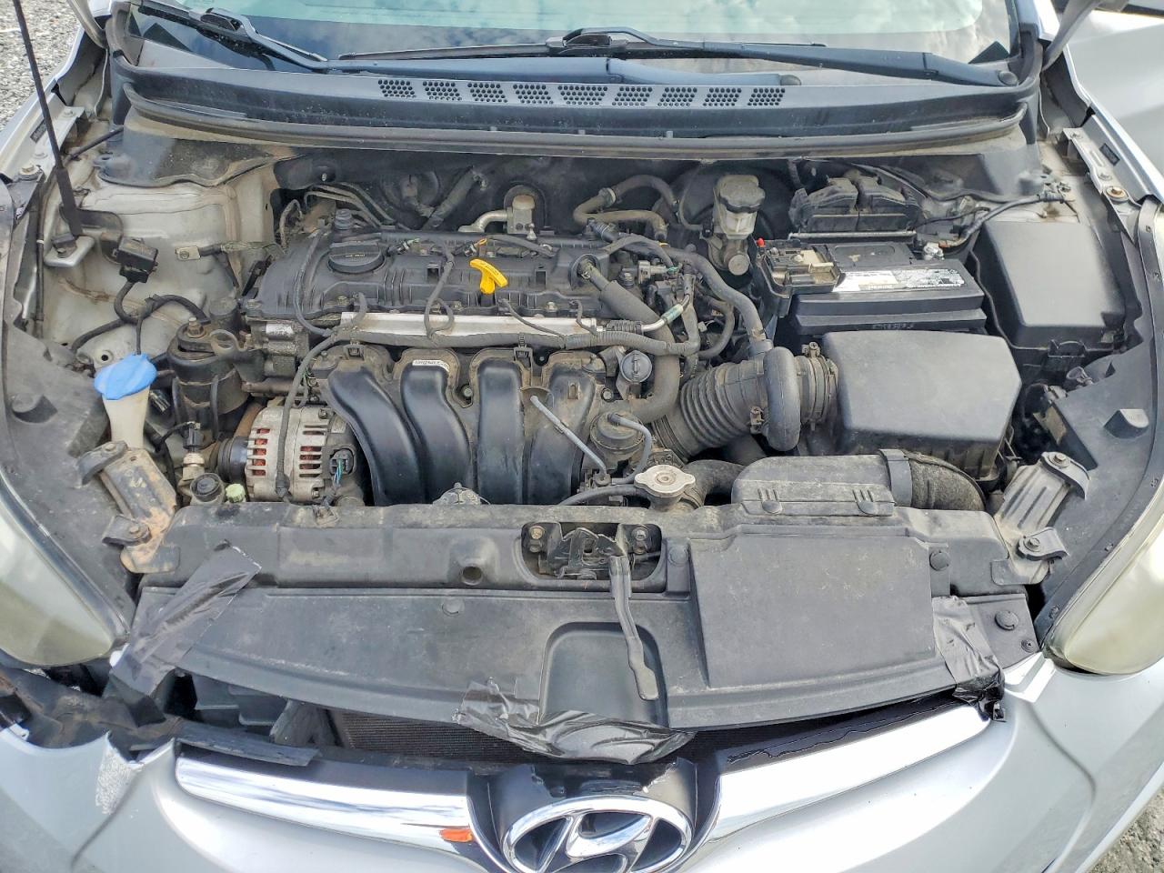 2014 Hyundai Elantra Se Gray vin: 5NPDH4AE2EH523896