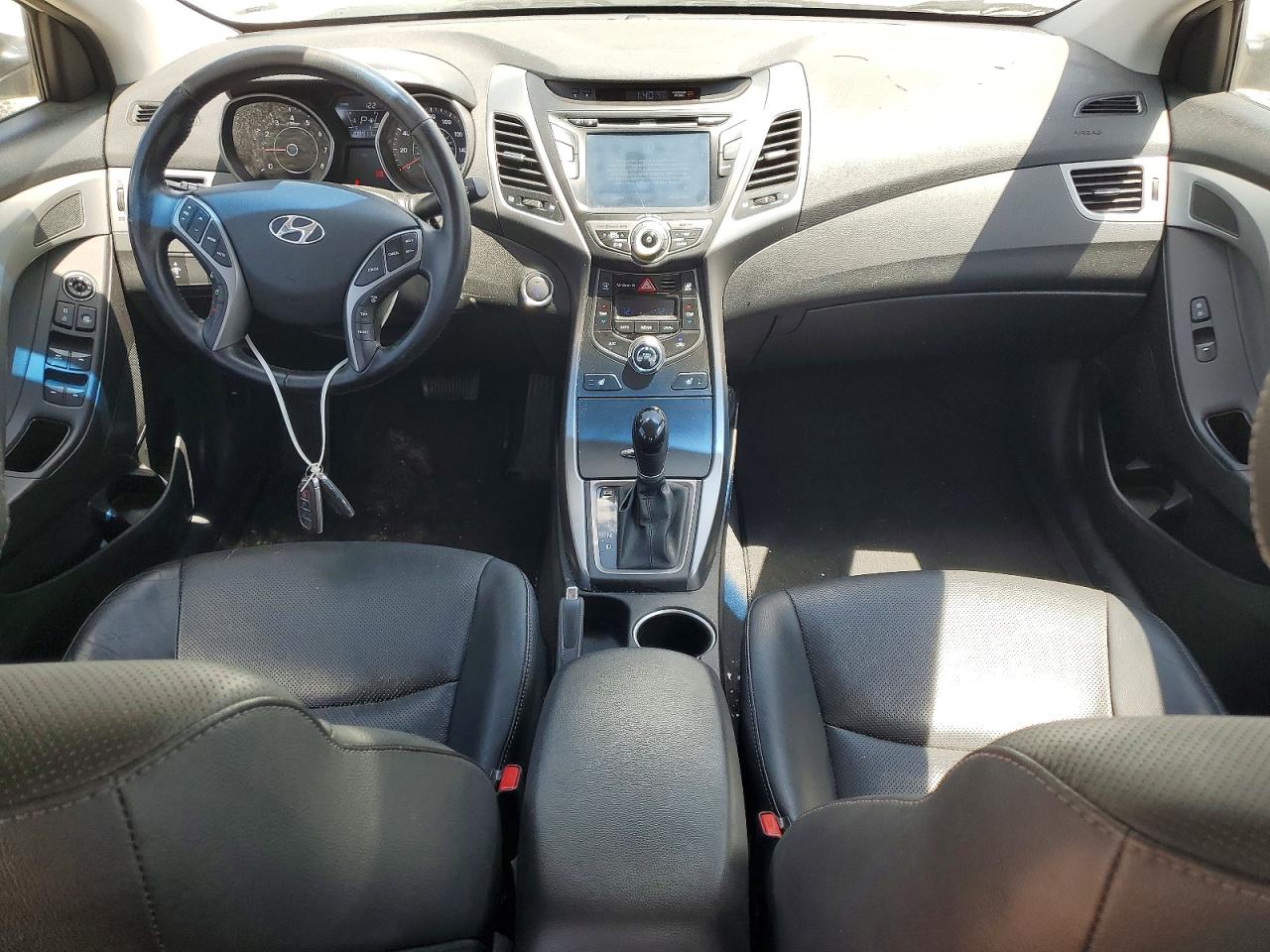 2014 Hyundai Elantra Limited White vin: 5NPDH4AE2EH525549