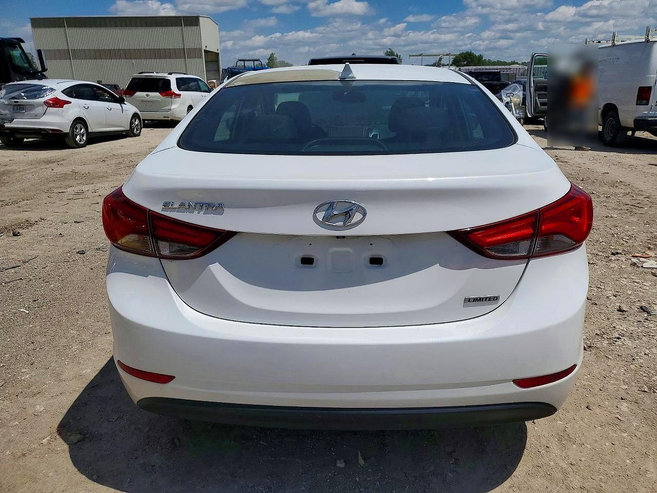 2014 Hyundai Elantra Limited White vin: 5NPDH4AE2EH525549
