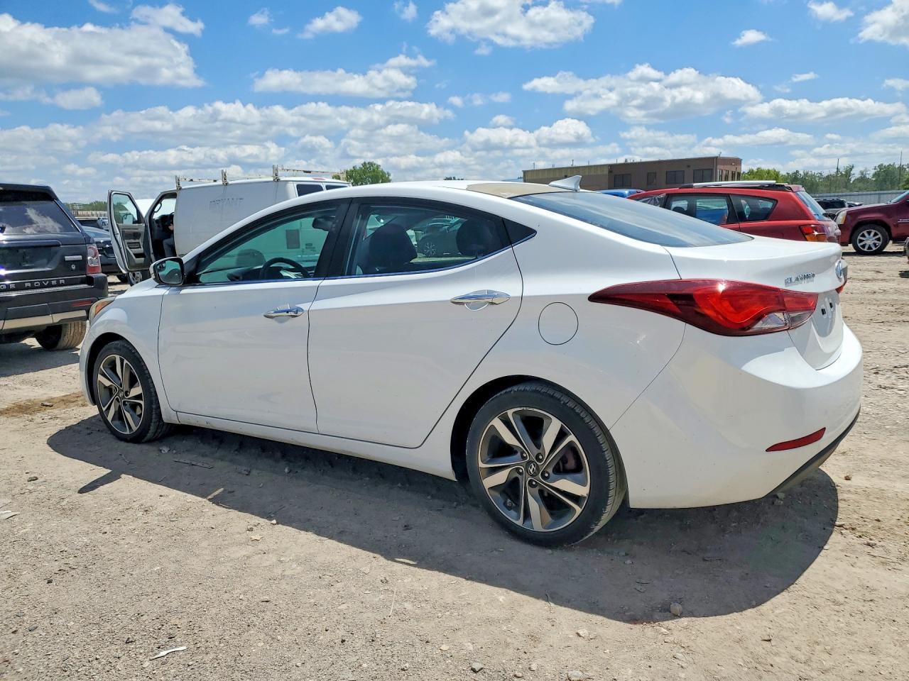 2014 Hyundai Elantra Limited White vin: 5NPDH4AE2EH525549