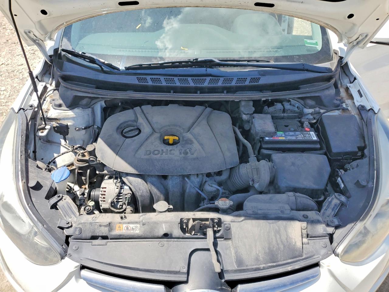 2014 Hyundai Elantra Limited White vin: 5NPDH4AE2EH525549
