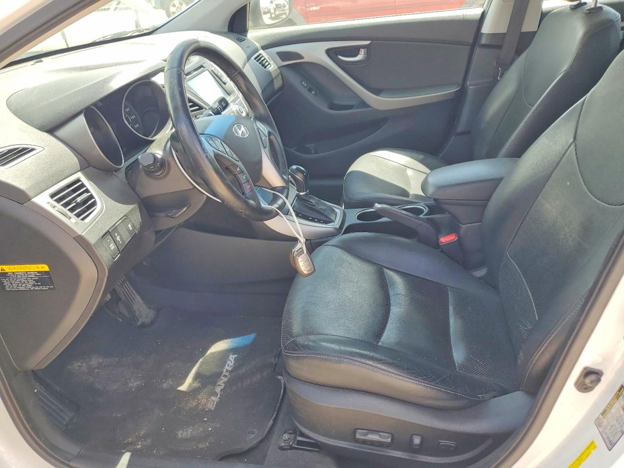 2014 Hyundai Elantra Limited White vin: 5NPDH4AE2EH525549