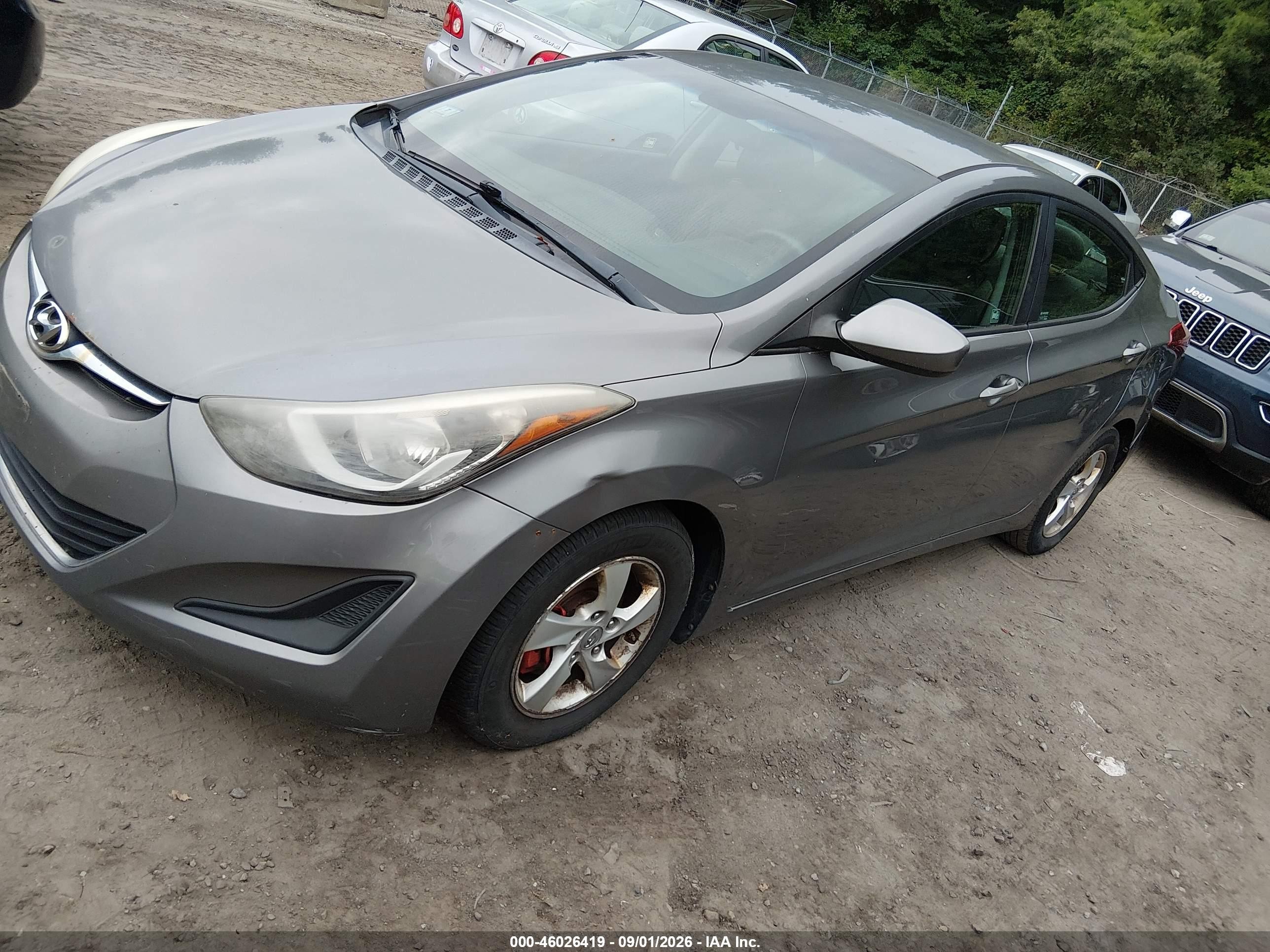 2014 Hyundai Elantra Se Серый vin: 5NPDH4AE2EH525695
