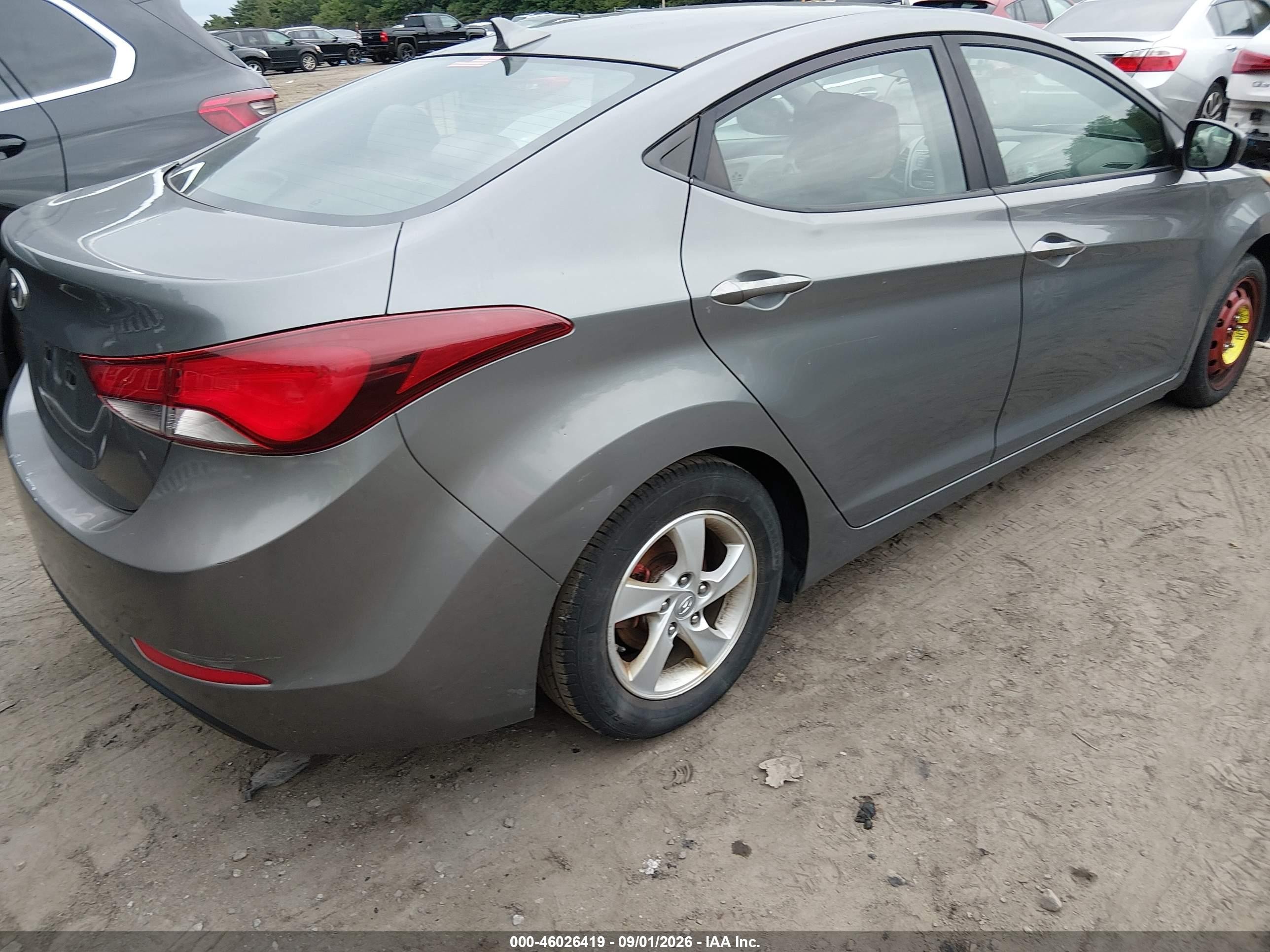 2014 Hyundai Elantra Se Серый vin: 5NPDH4AE2EH525695