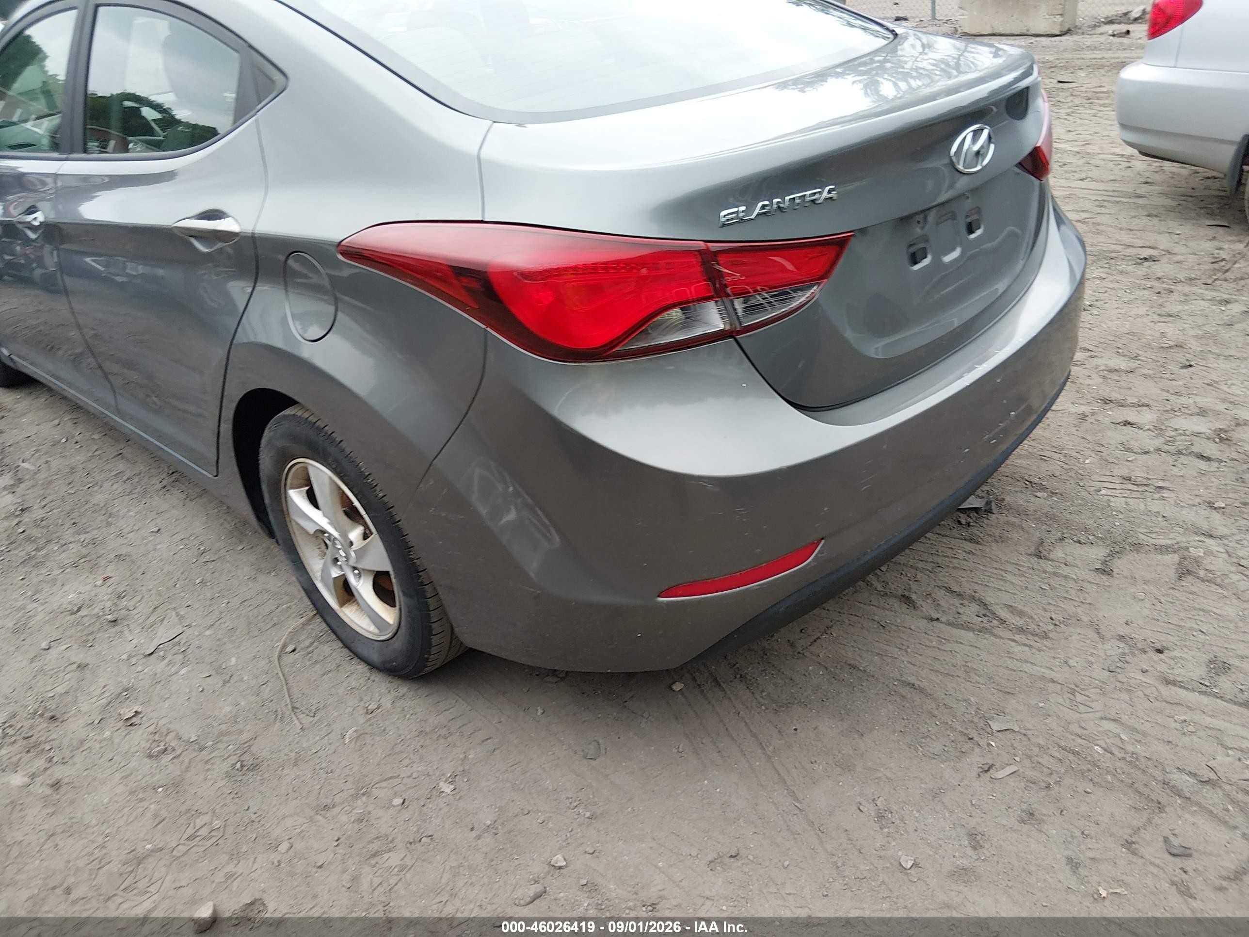 2014 Hyundai Elantra Se Серый vin: 5NPDH4AE2EH525695