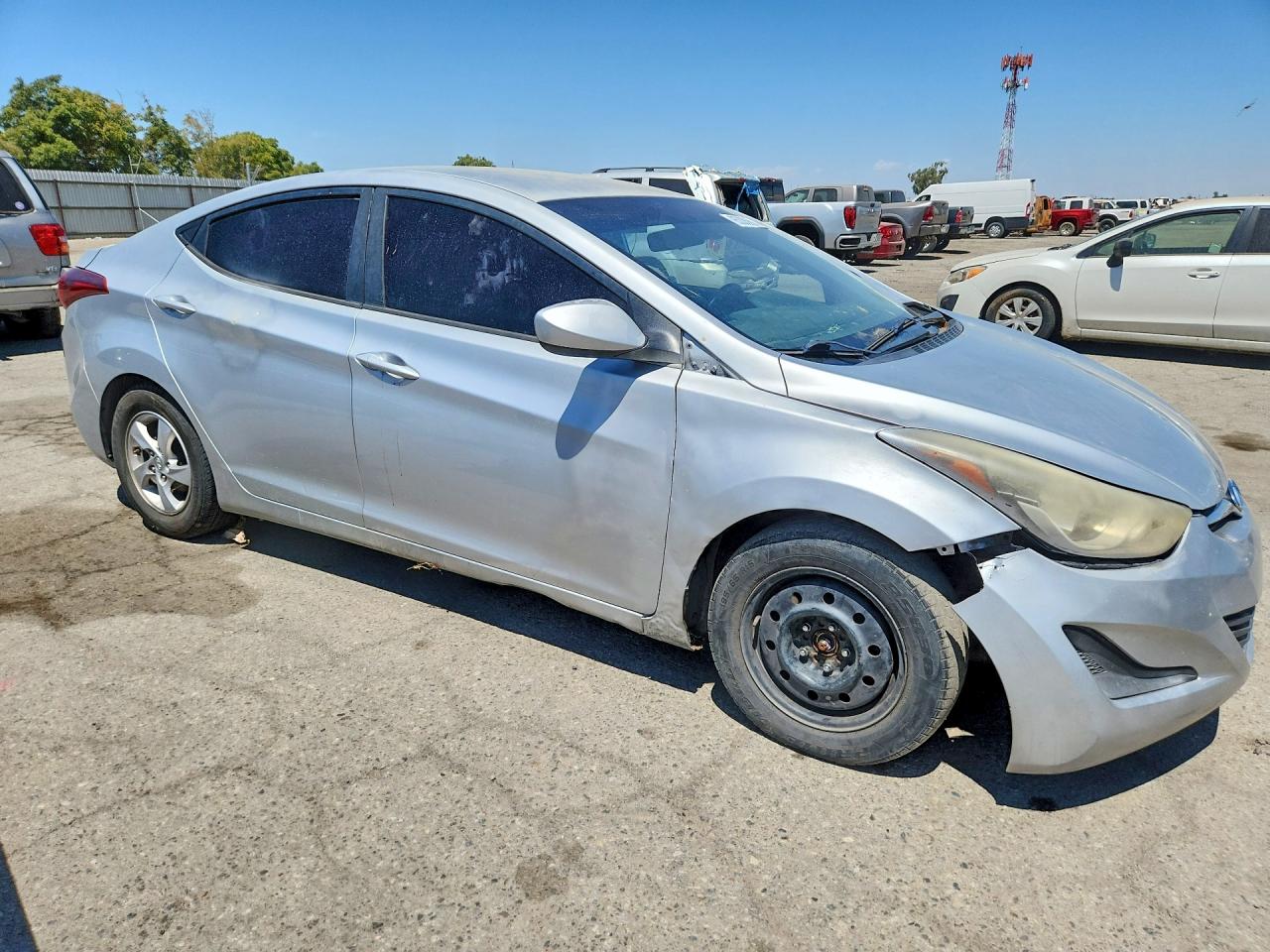 2014 Hyundai Elantra Se Silver vin: 5NPDH4AE2EH528029