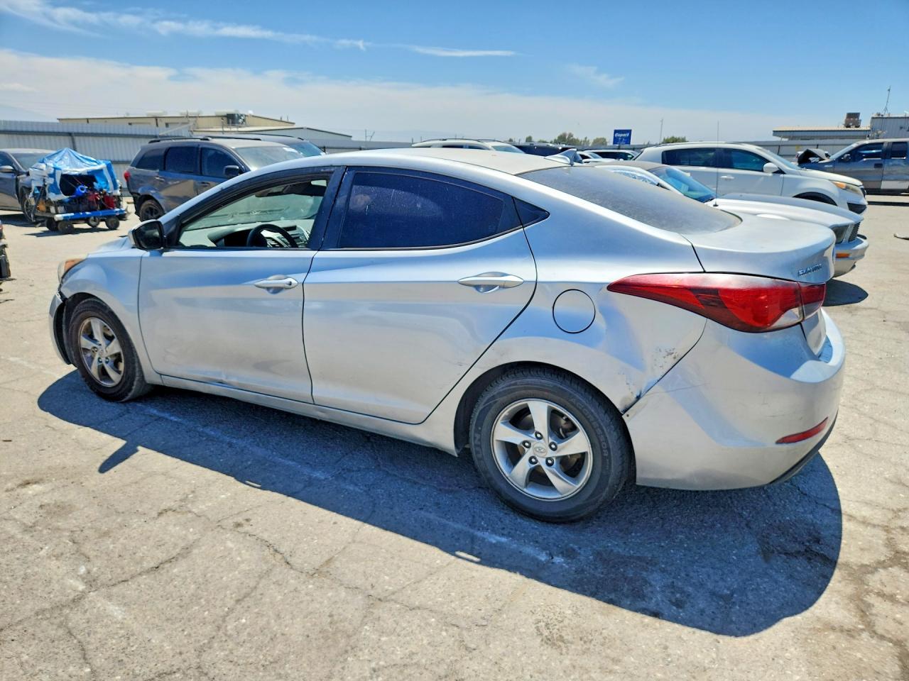 2014 Hyundai Elantra Se Silver vin: 5NPDH4AE2EH528029