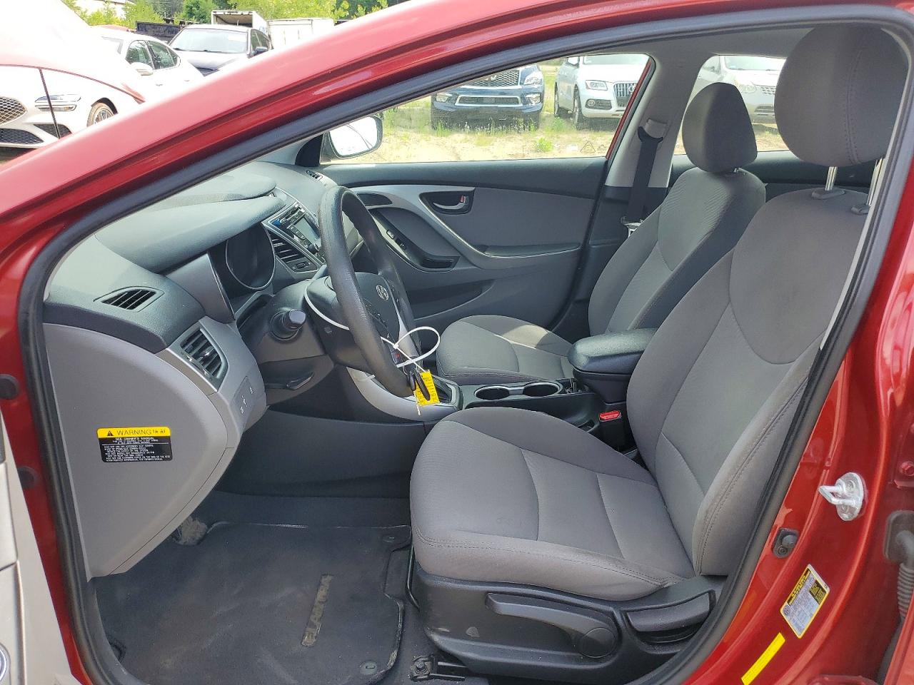 2014 Hyundai Elantra Se Red vin: 5NPDH4AE2EH532484