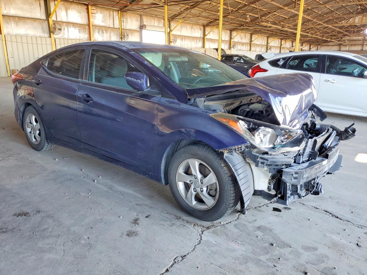 2014 Hyundai Elantra Se Blue vin: 5NPDH4AE2EH532811