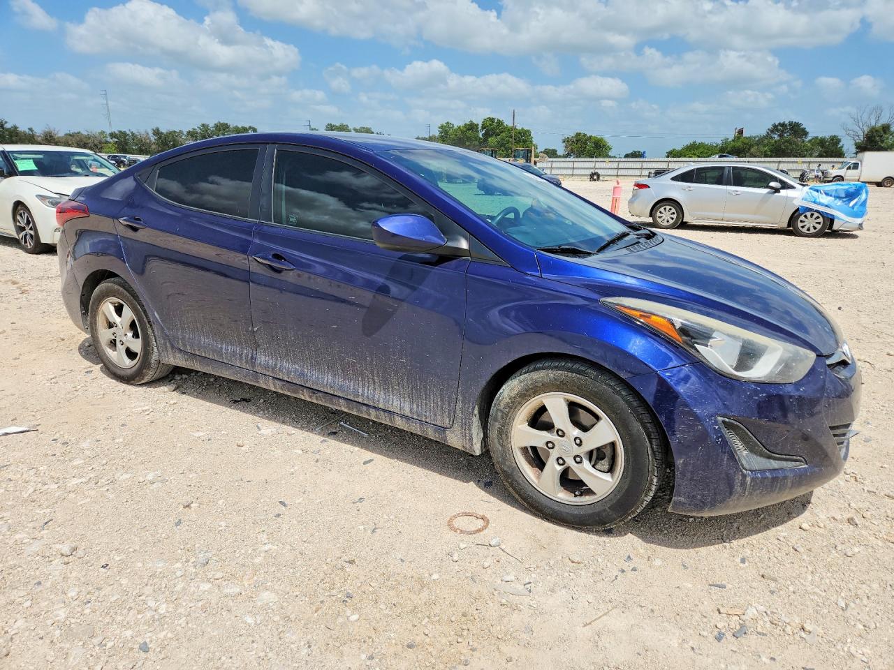 2014 Hyundai Elantra Se Blue vin: 5NPDH4AE2EH533022
