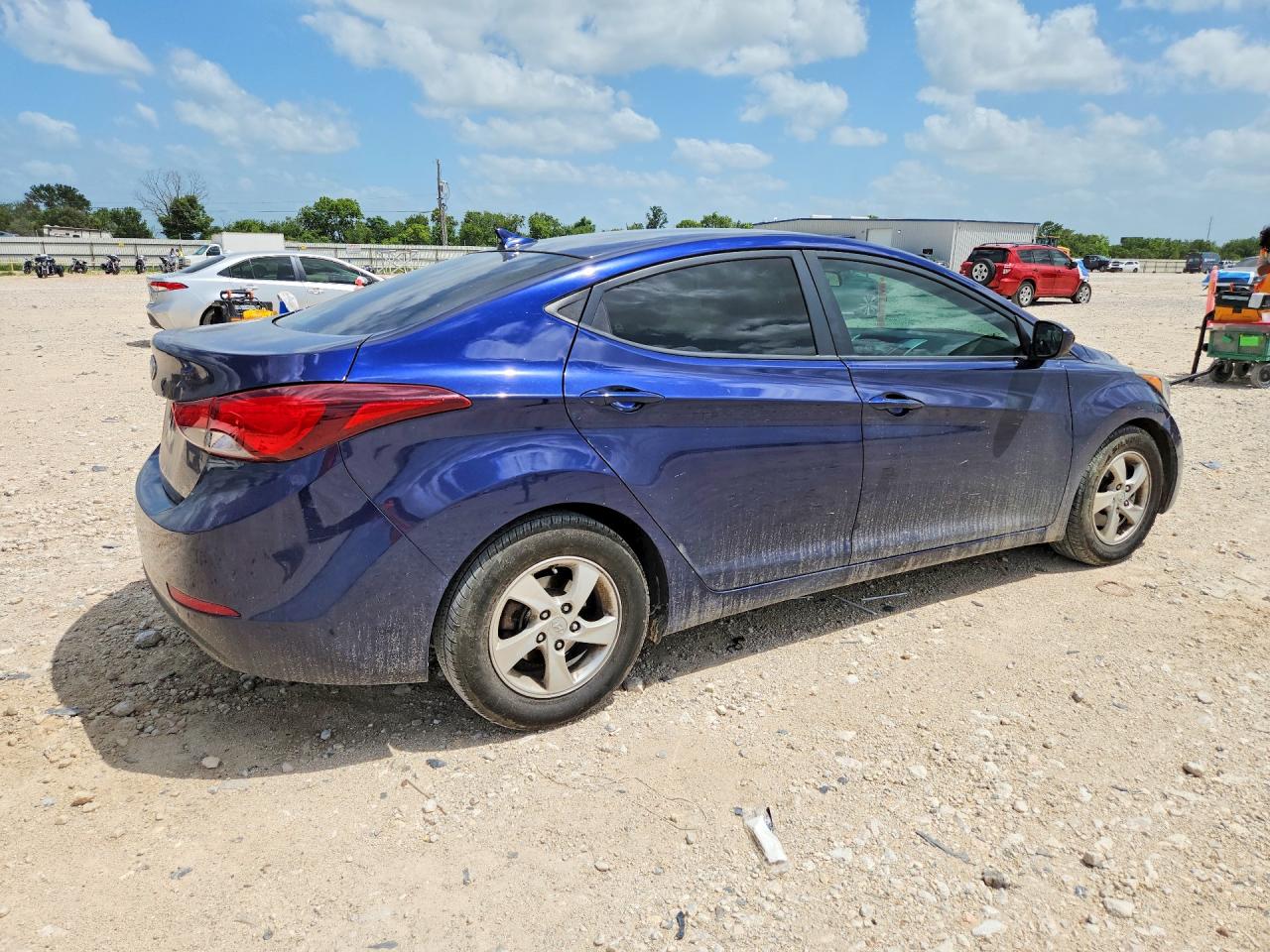 2014 Hyundai Elantra Se Blue vin: 5NPDH4AE2EH533022