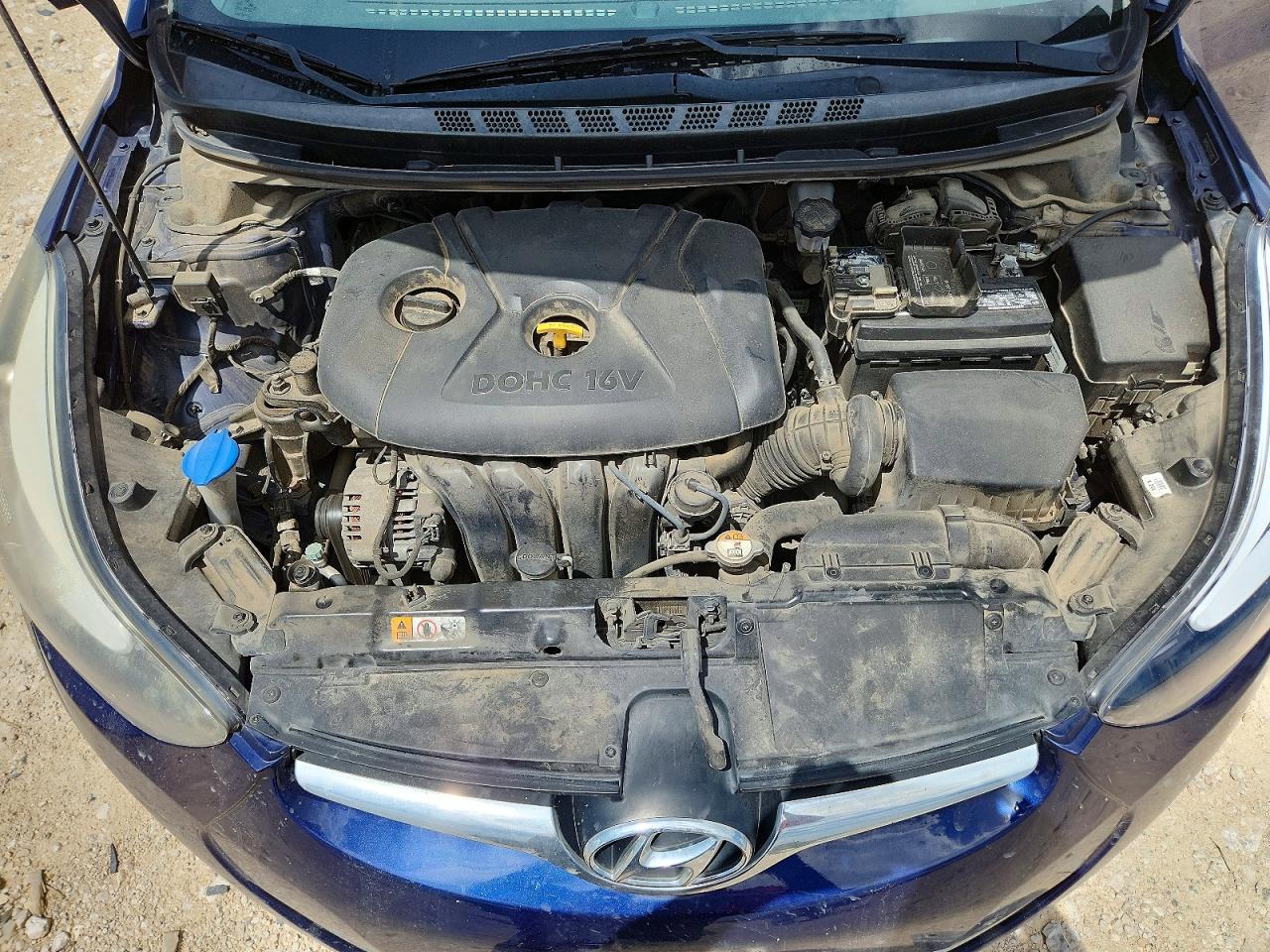 2014 Hyundai Elantra Se Blue vin: 5NPDH4AE2EH533022