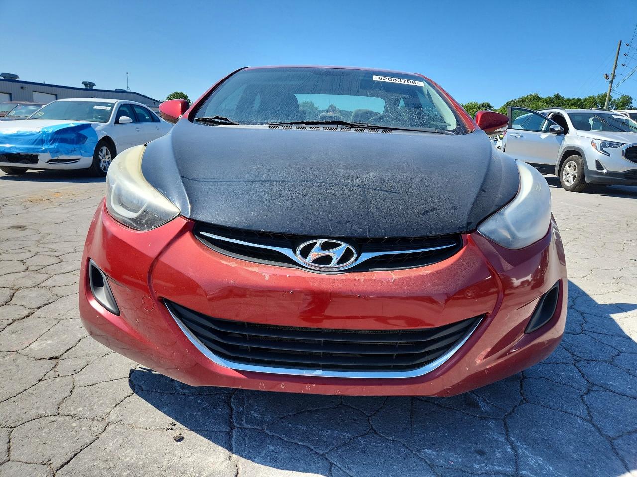 2014 Hyundai Elantra Se Red vin: 5NPDH4AE2EH534400